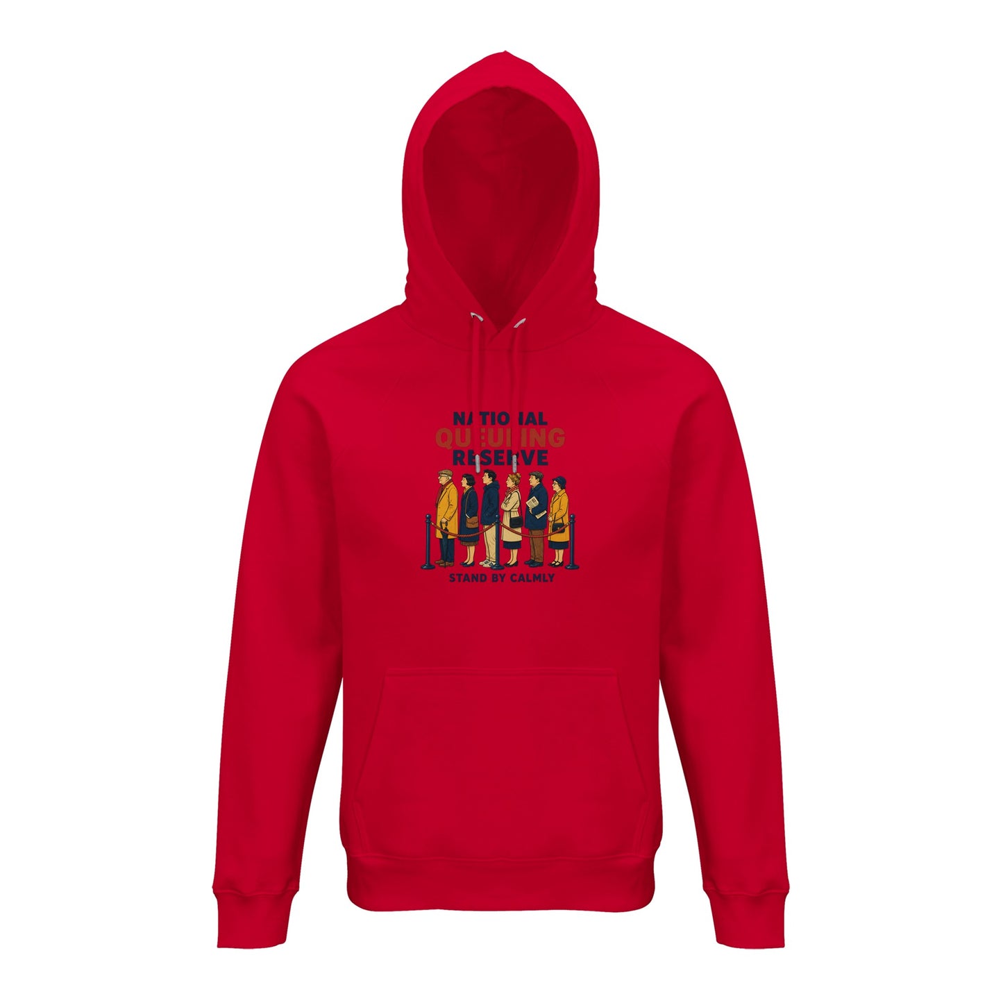 National Queueing Reserve – British Queue Graphic Hoodie — product view 7