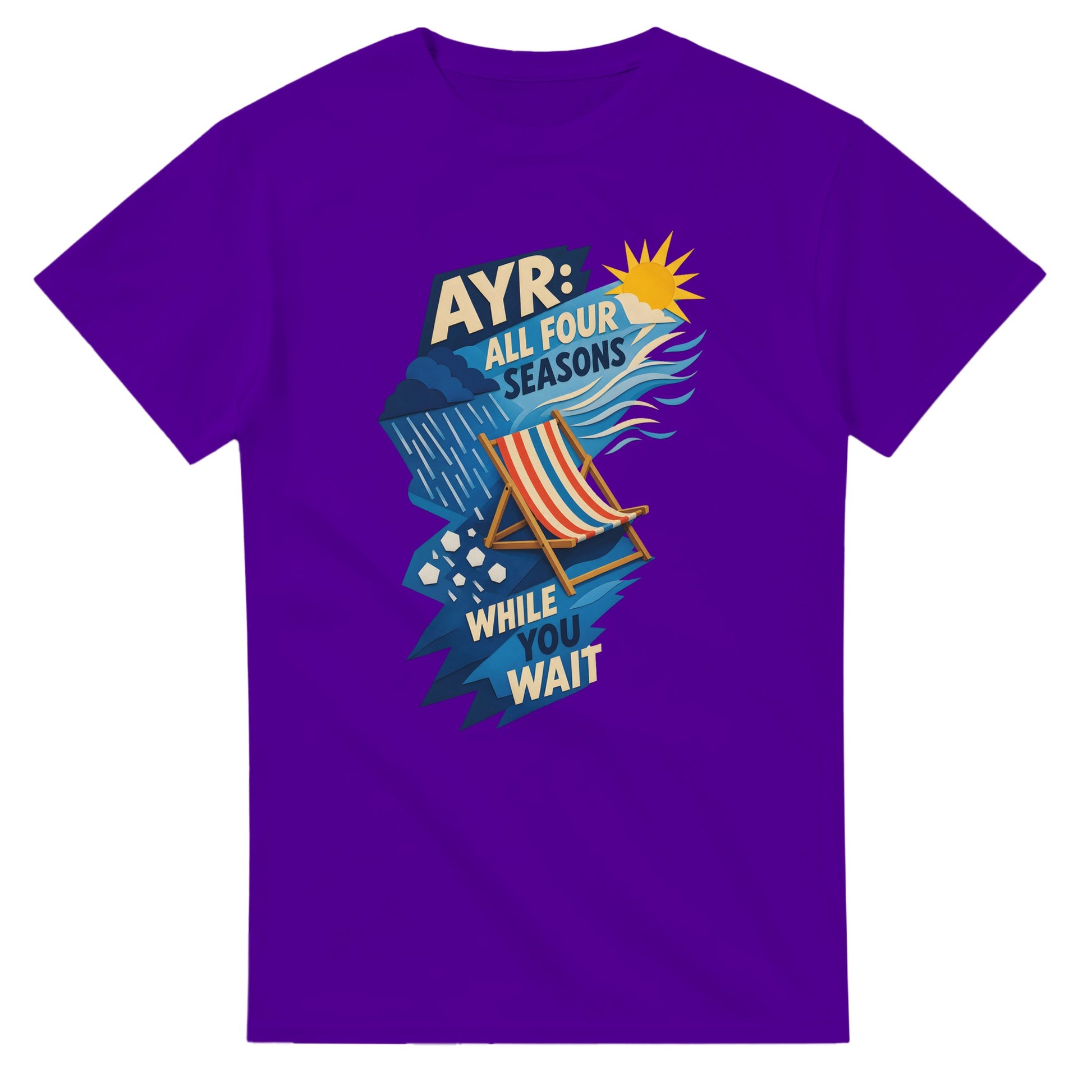 Ayr: All Four Seasons While You Wait T-shirt — product view 16