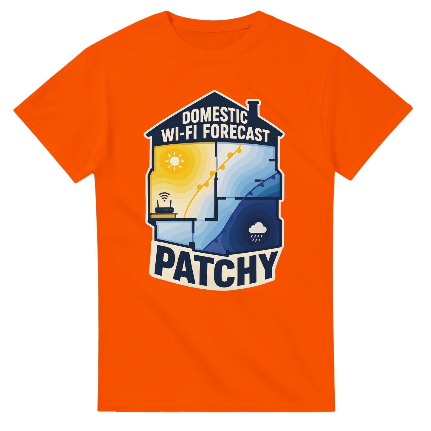 Domestic Wi-Fi Forecast Patchy T-shirt — product view 7