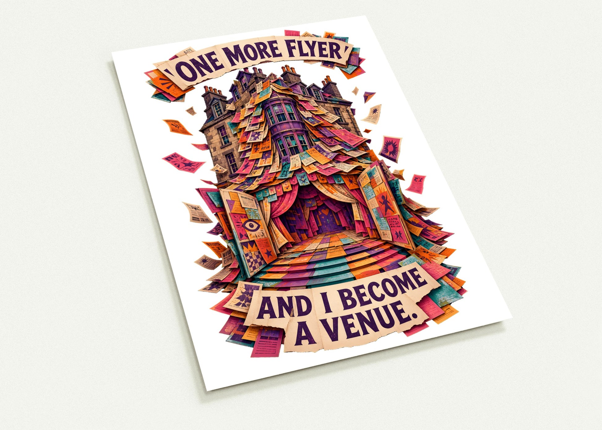 One More Flyer and I Become a Venue Postcard Pack — product view 2
