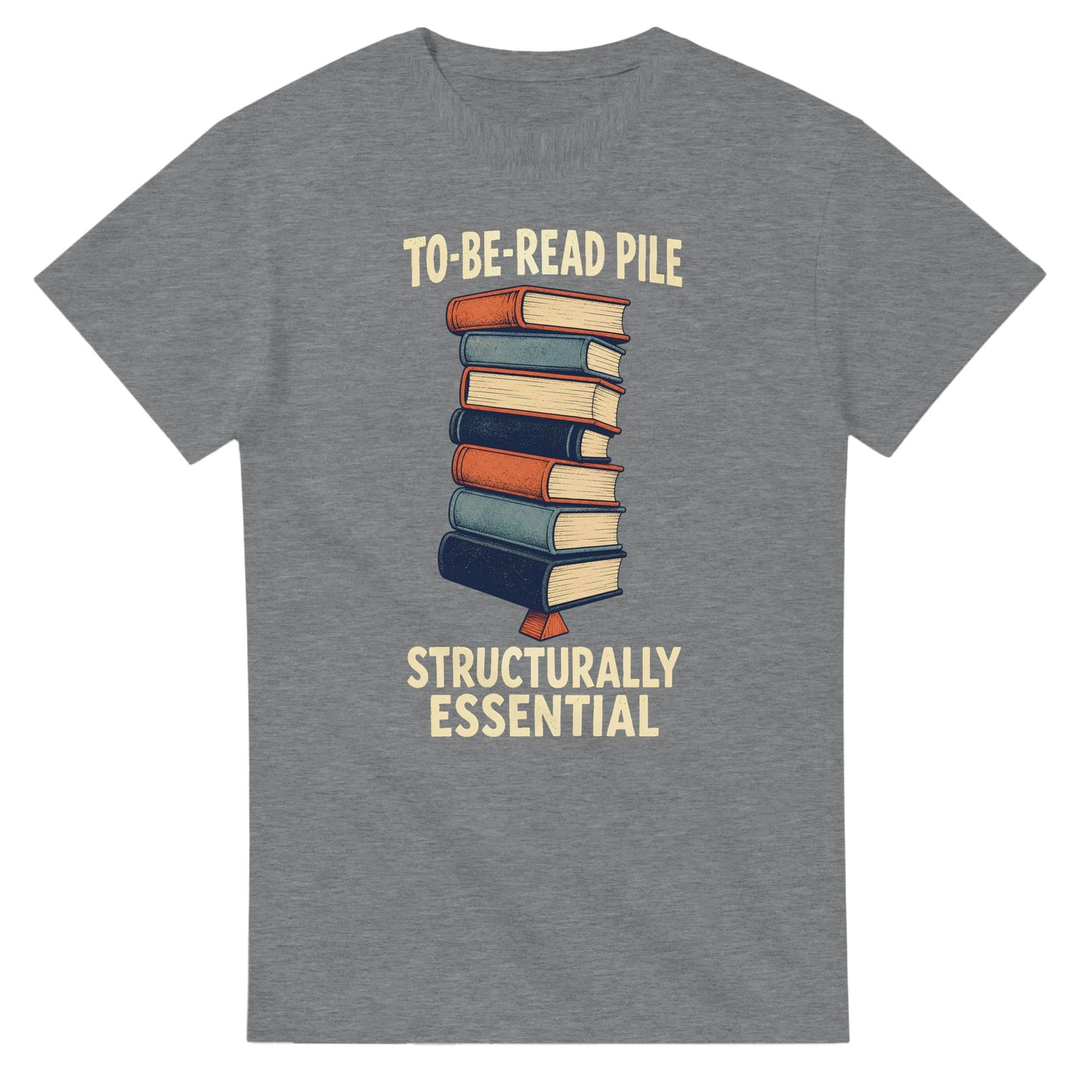 To-Be-Read Pile: Structurally Essential Book Graphic T-shirt — product view 12