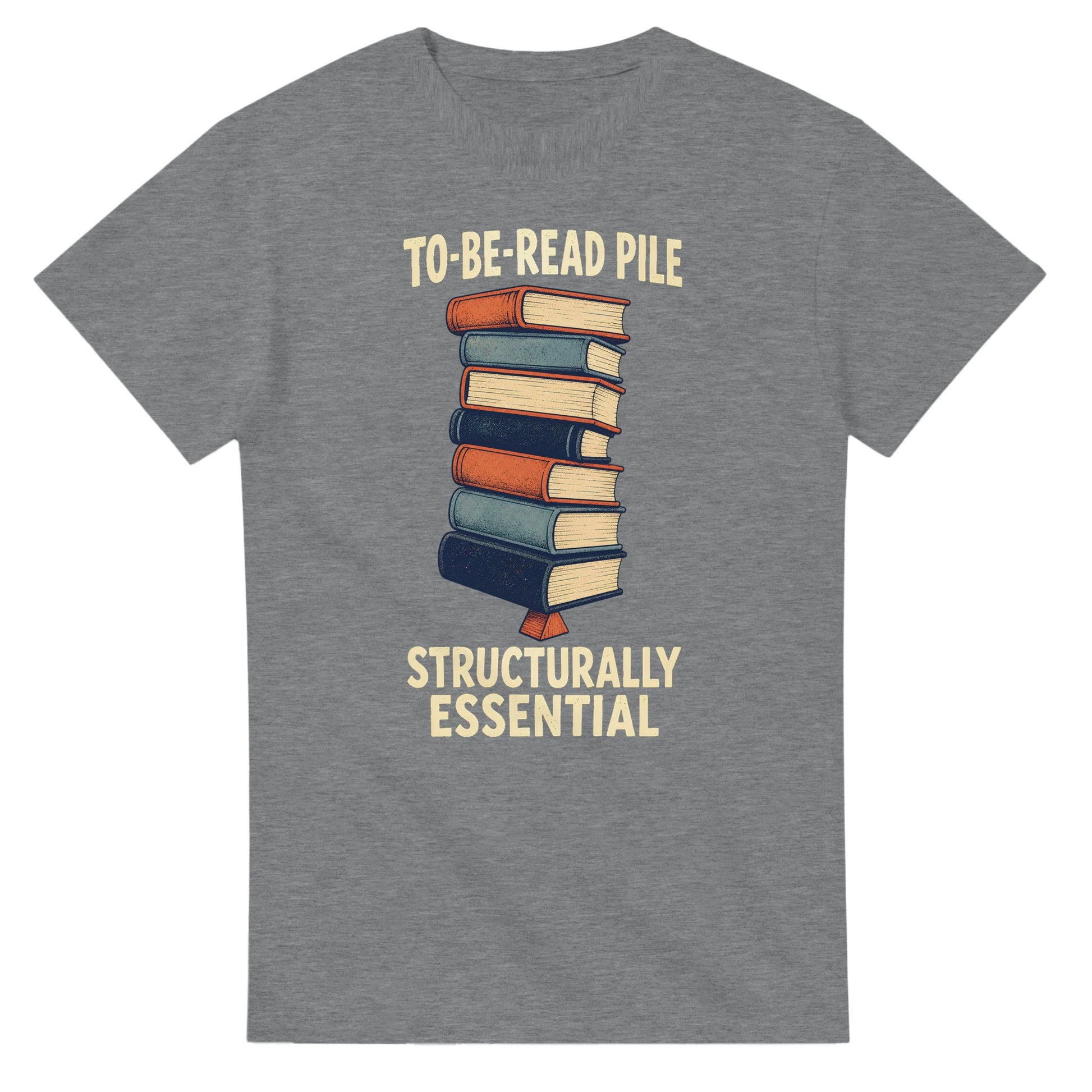 To-Be-Read Pile: Structurally Essential Book Graphic T-shirt — product view 12