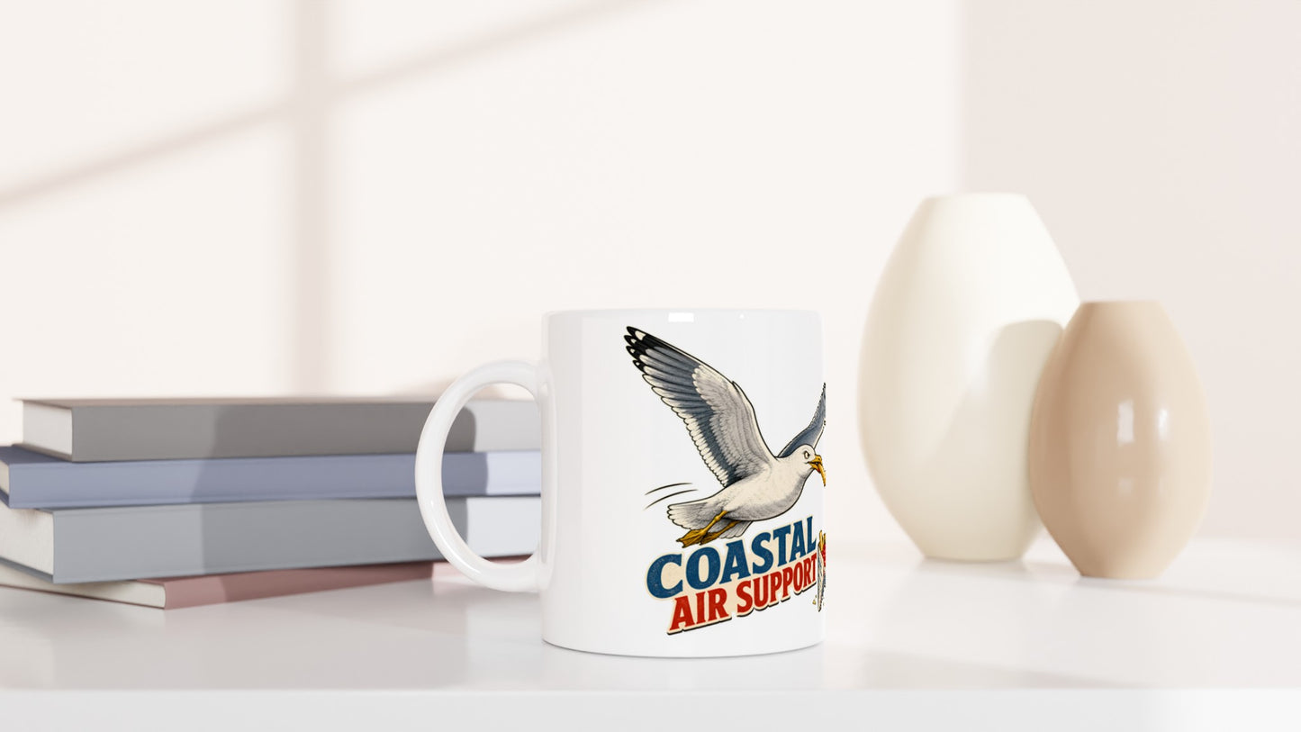 Coastal Air Support Seagull Graphic Mug — product view 5