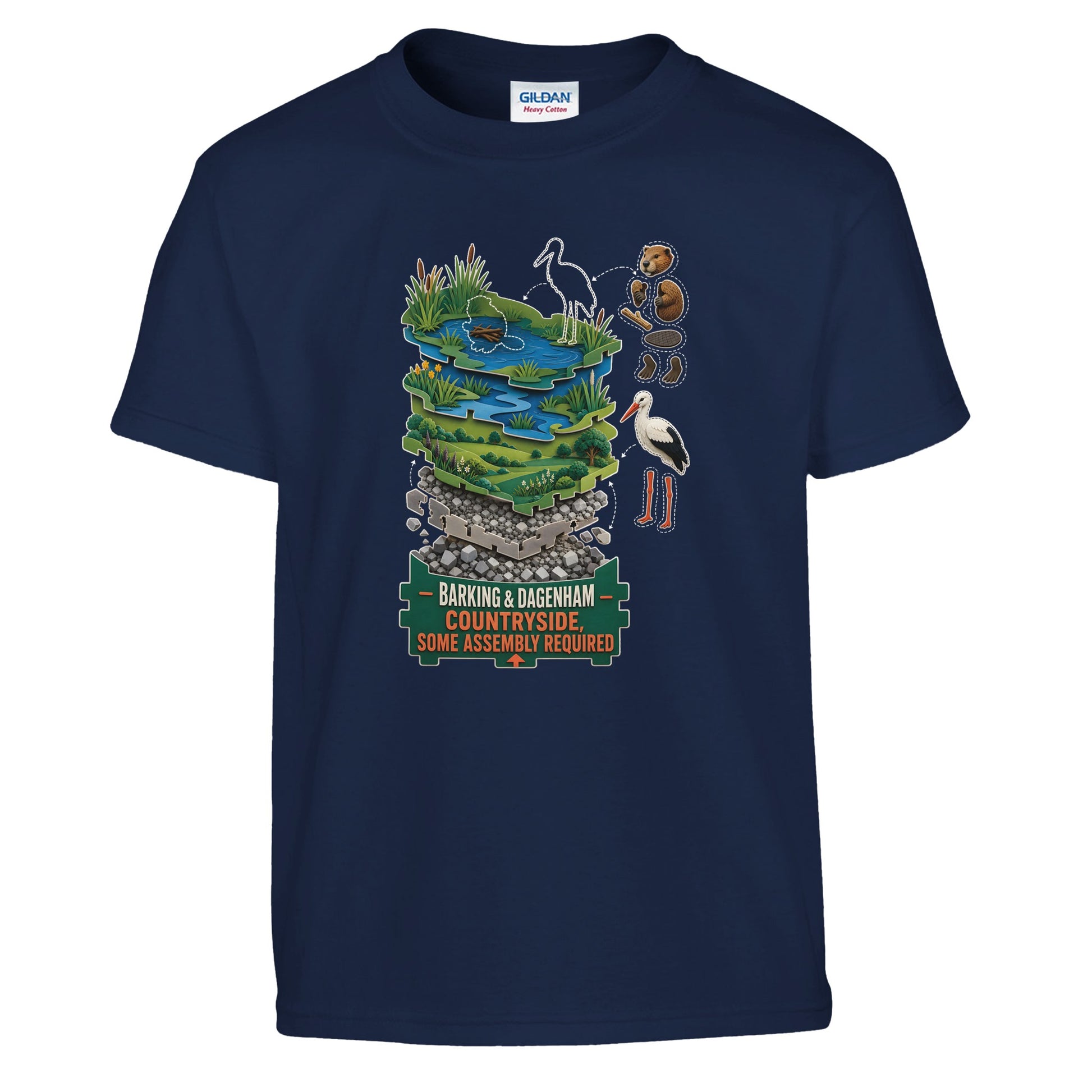 Barking & Dagenham Countryside Kids' T-shirt — product view 7