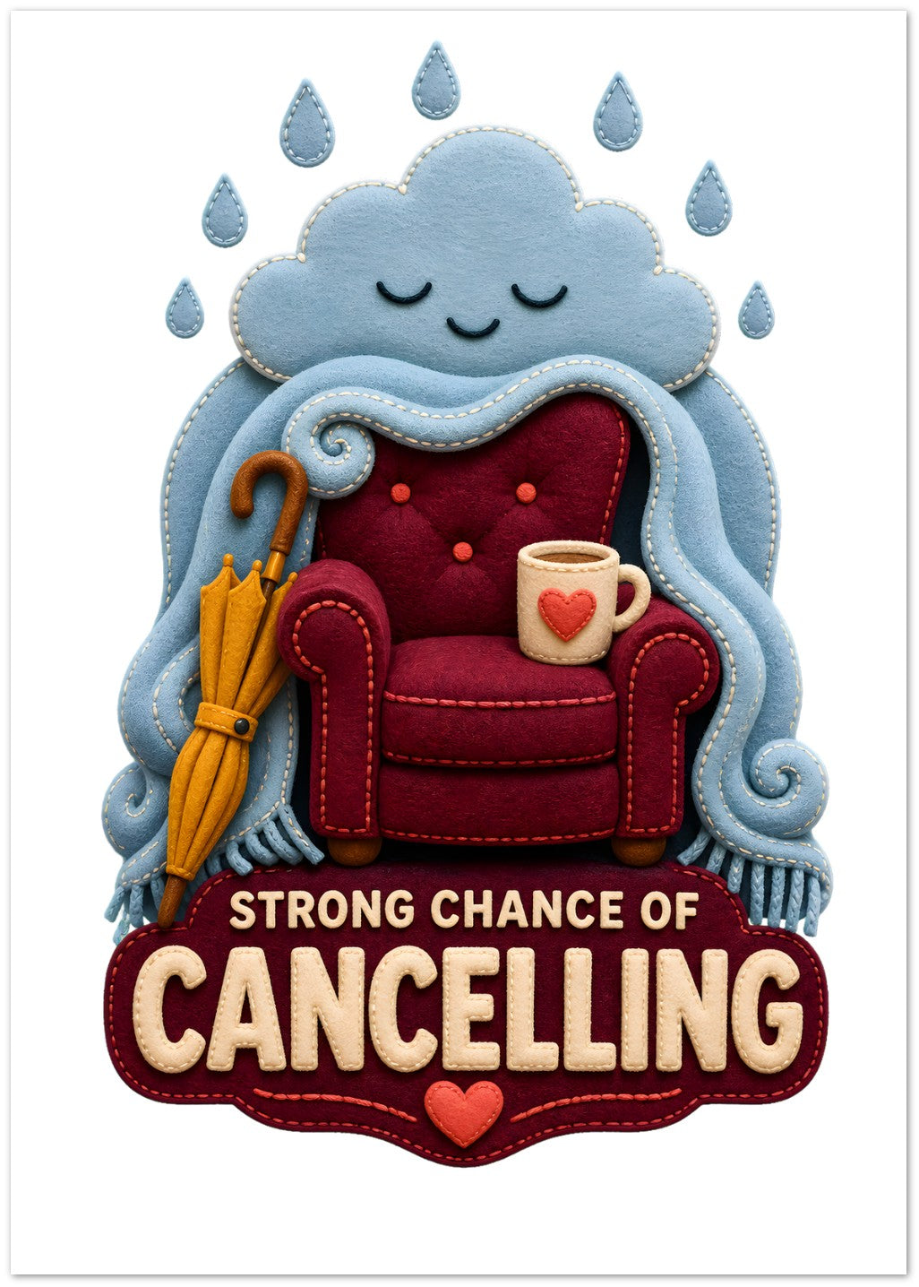 Strong Chance of Cancelling Greeting Card Pack — product view 1