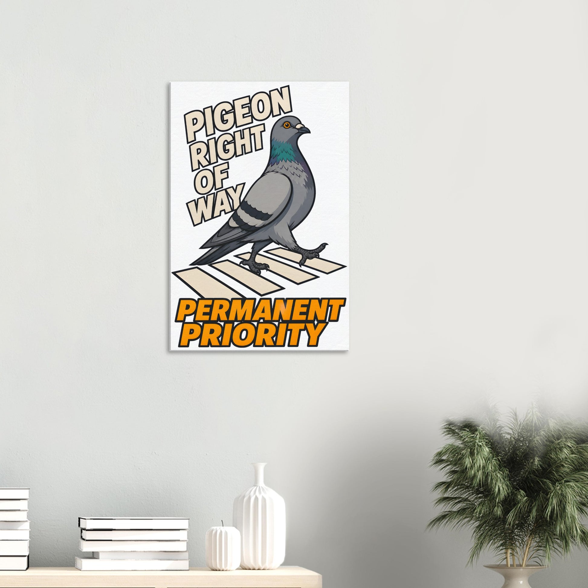 Pigeon Right of Way Canvas — product view 4