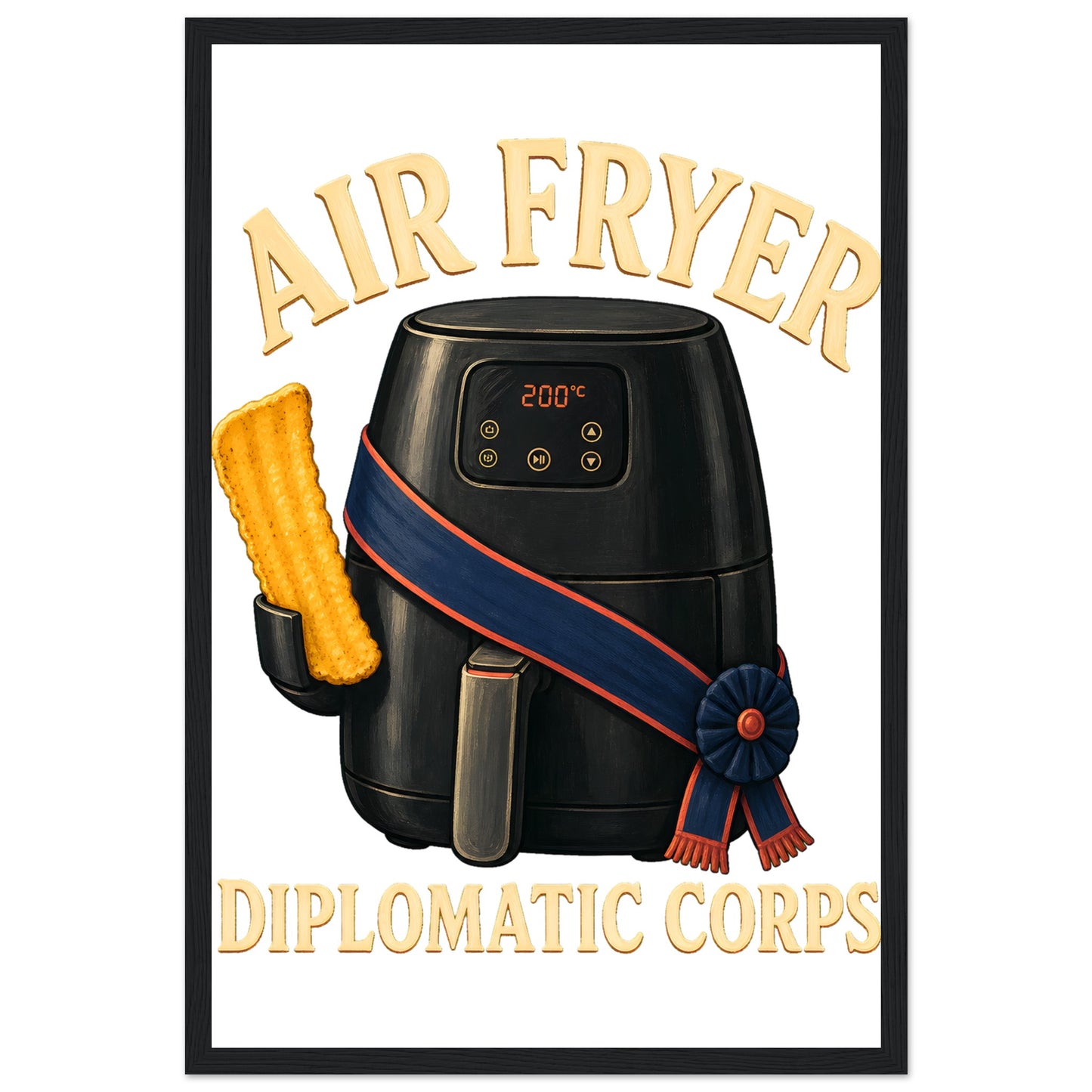 Air Fryer Diplomatic Corps Framed Wall Art — product view 6