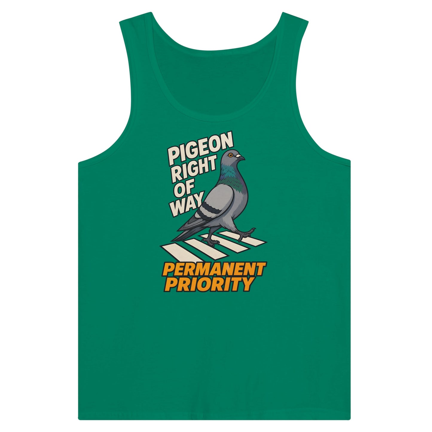 Pigeon Right of Way Premium Unisex Tank Top — product view 10