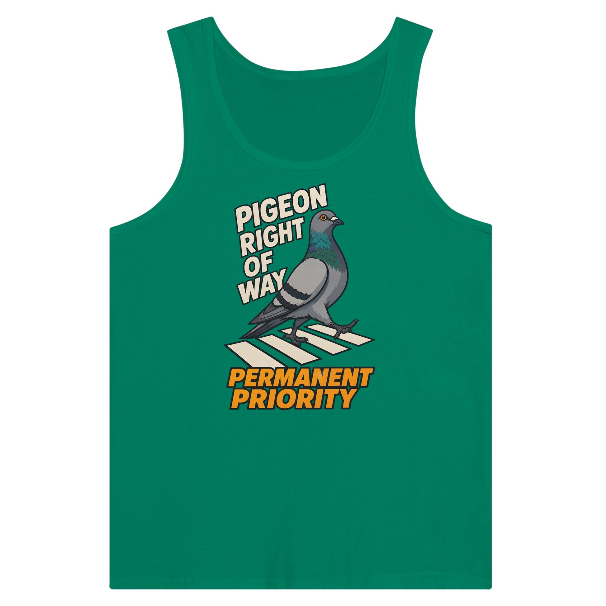 Pigeon Right of Way Premium Unisex Tank Top — product view 10
