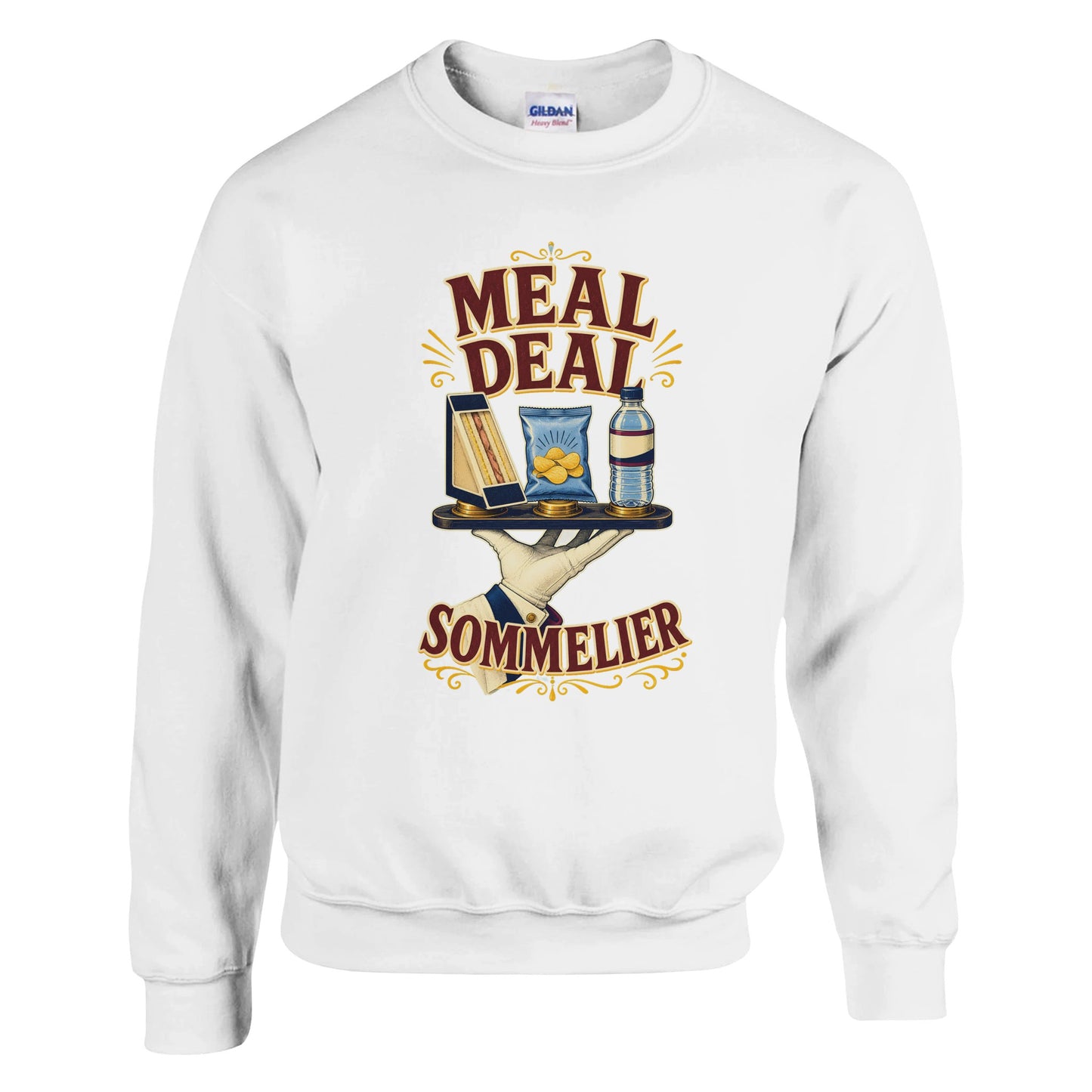 Meal Deal Sommelier British Lunch Design Sweatshirt — product view 1