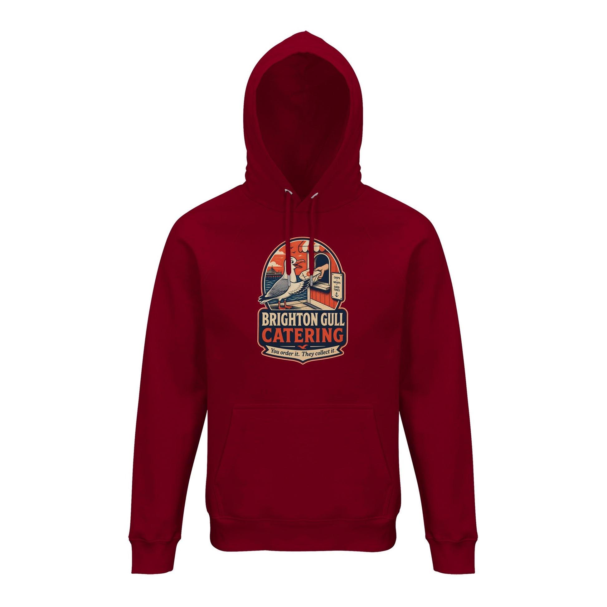 Brighton Gull Catering — Illustrated Hoodie — product view 4