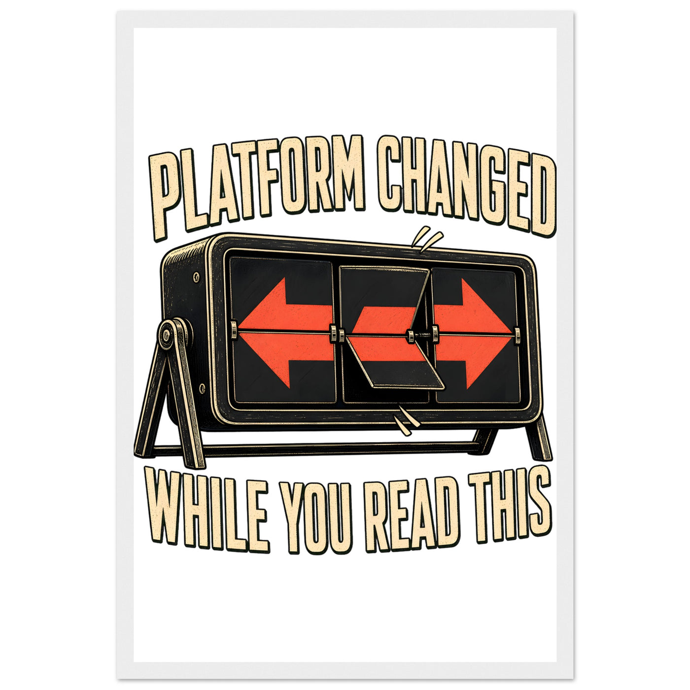 Platform Changed While You Read This Framed Wall Art