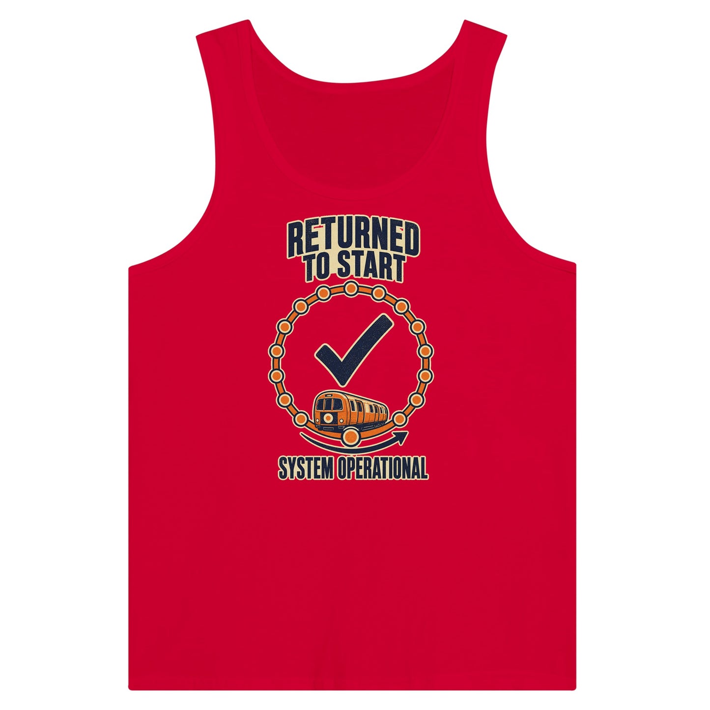 Glasgow Subway: System Operational Premium Unisex Tank Top — product view 12