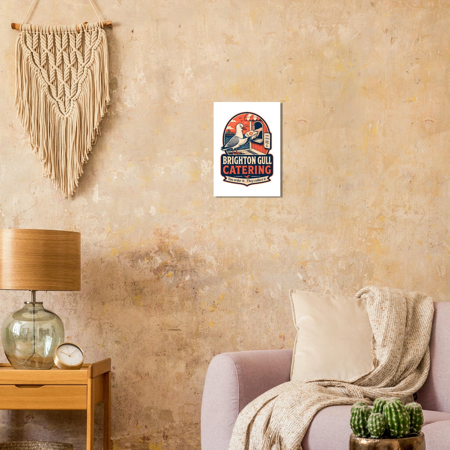 Brighton Gull Catering — Illustrated Poster — product view 9