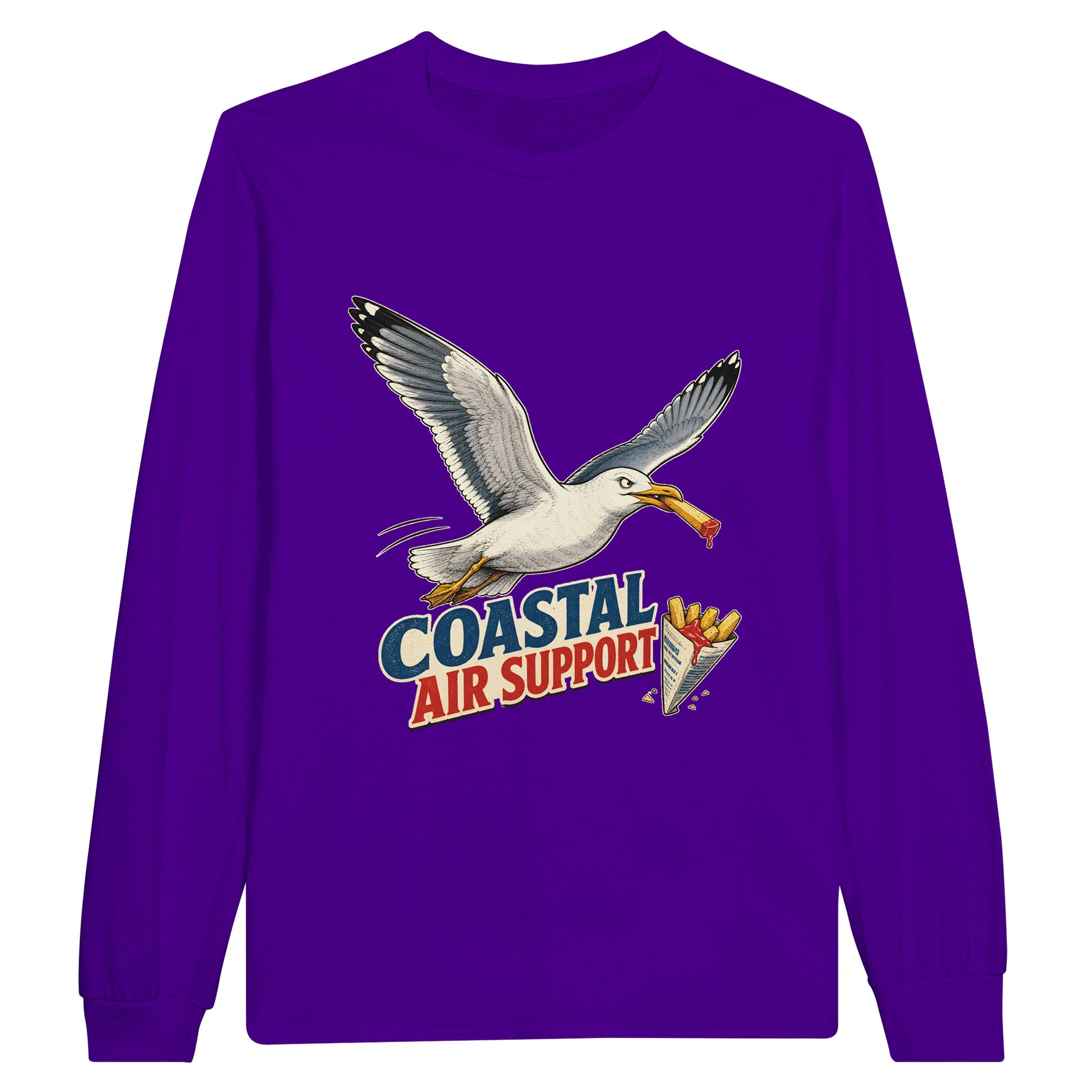 Coastal Air Support Seagull Graphic Long-Sleeve T-shirt — product view 13