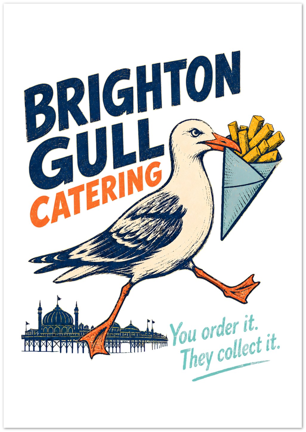 Brighton Gull Catering - You Order It, They Collect It Greeting Card Pack — product view 2
