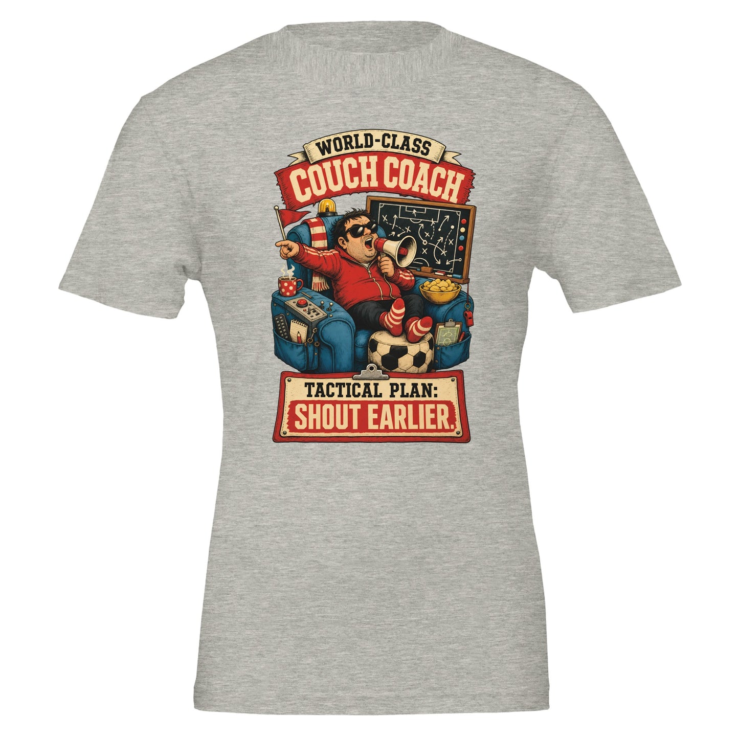 World-Class Couch Coach T-shirt — product view 4