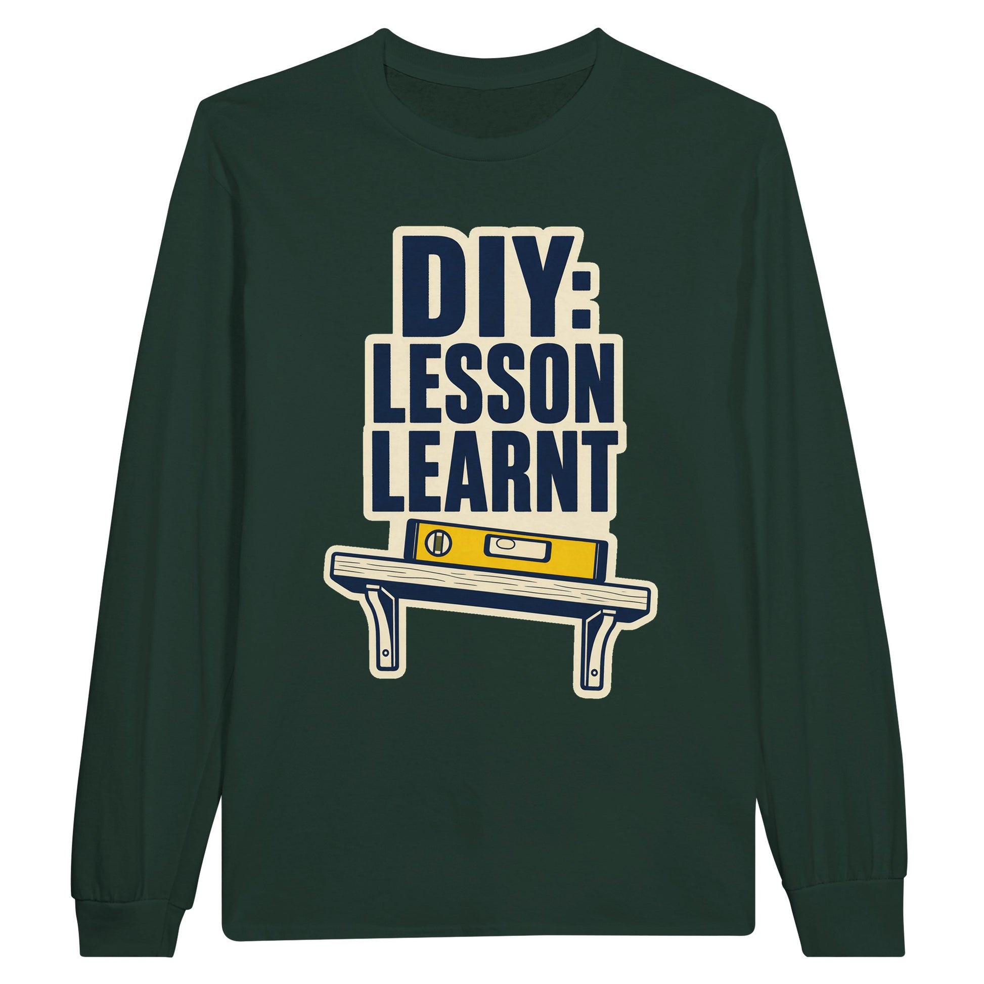 DIY: Lesson Learnt Wonky Shelf Graphic Long-Sleeve T-shirt — product view 5