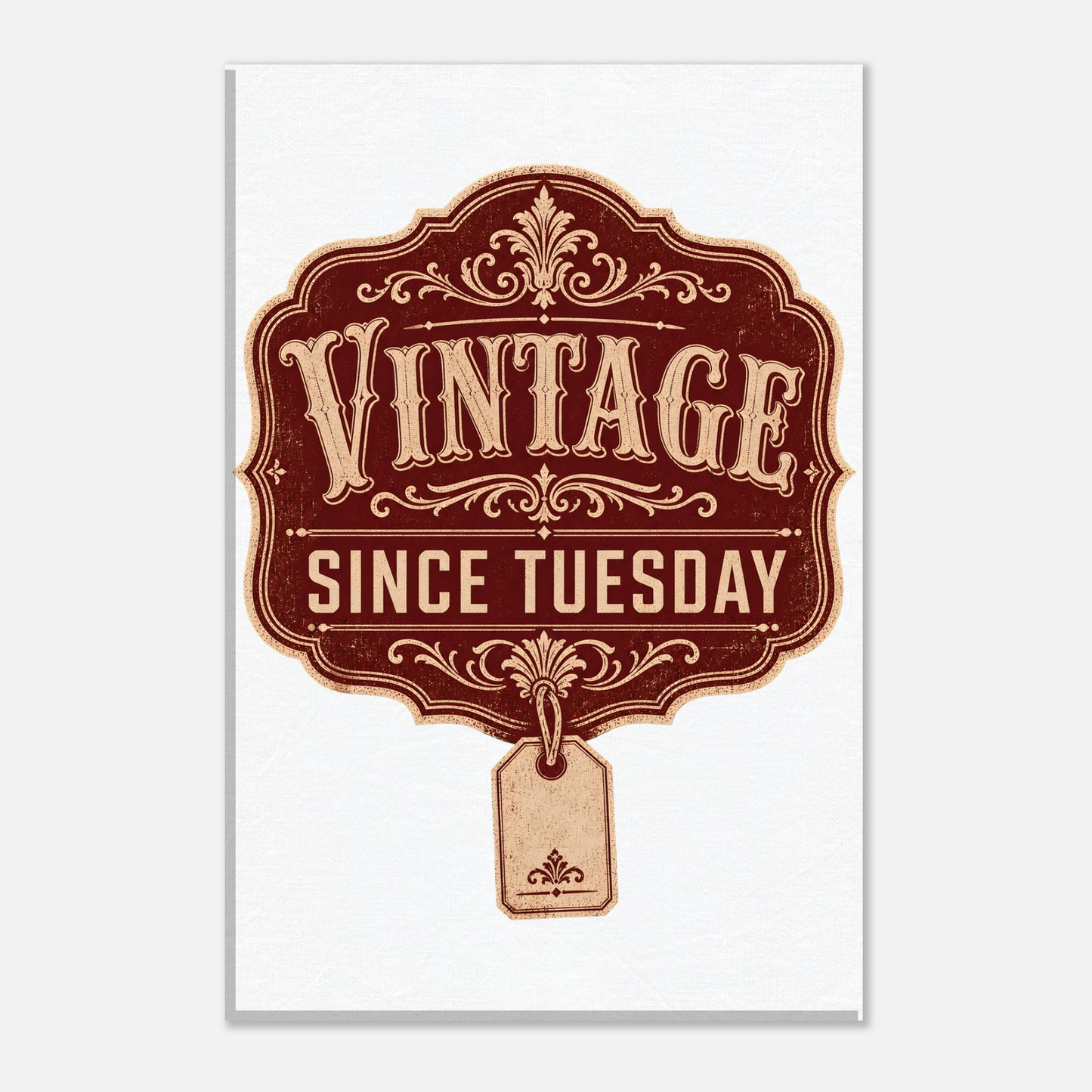Vintage Since Tuesday Canvas — product view 3