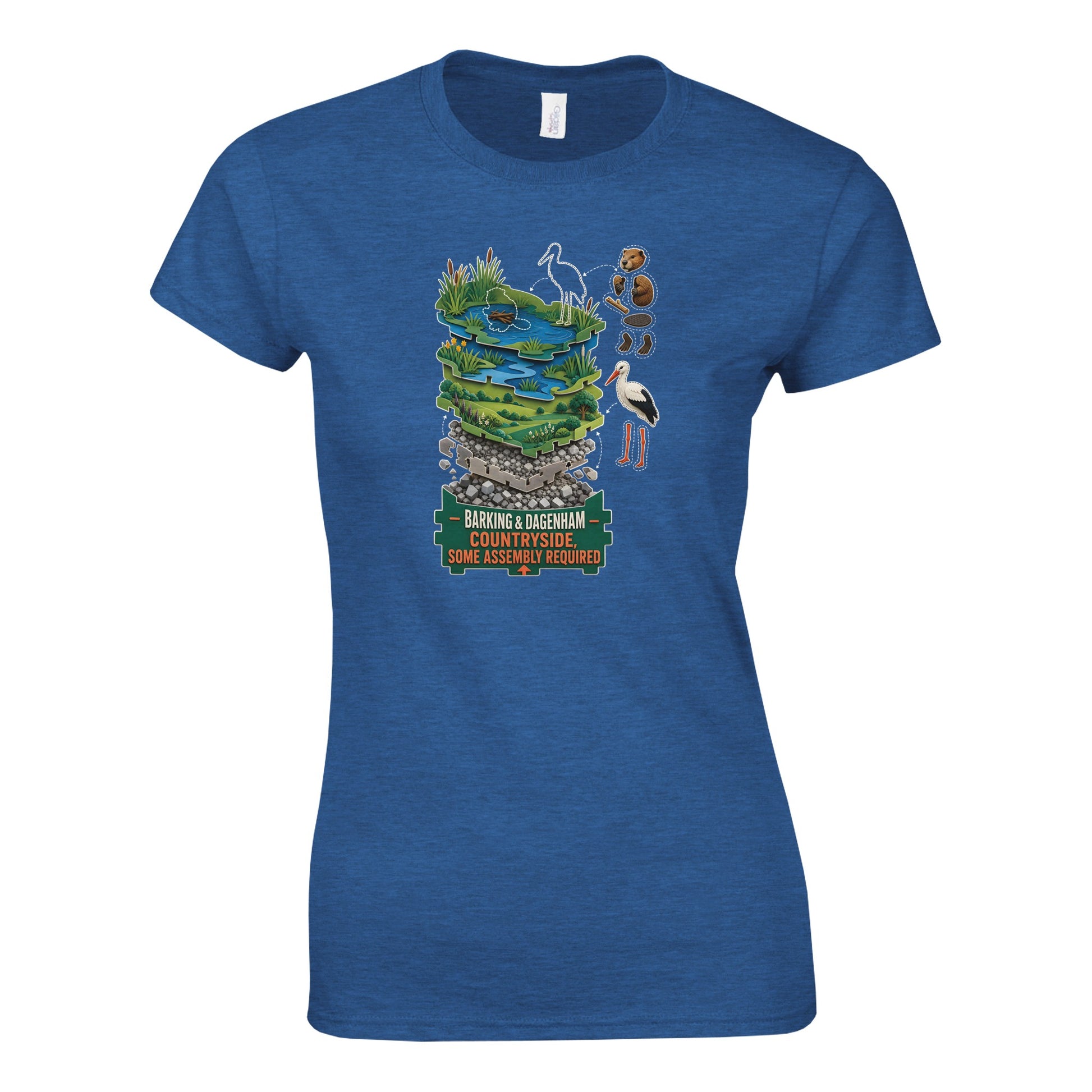 Barking & Dagenham Countryside Women's T-shirt — product view 5