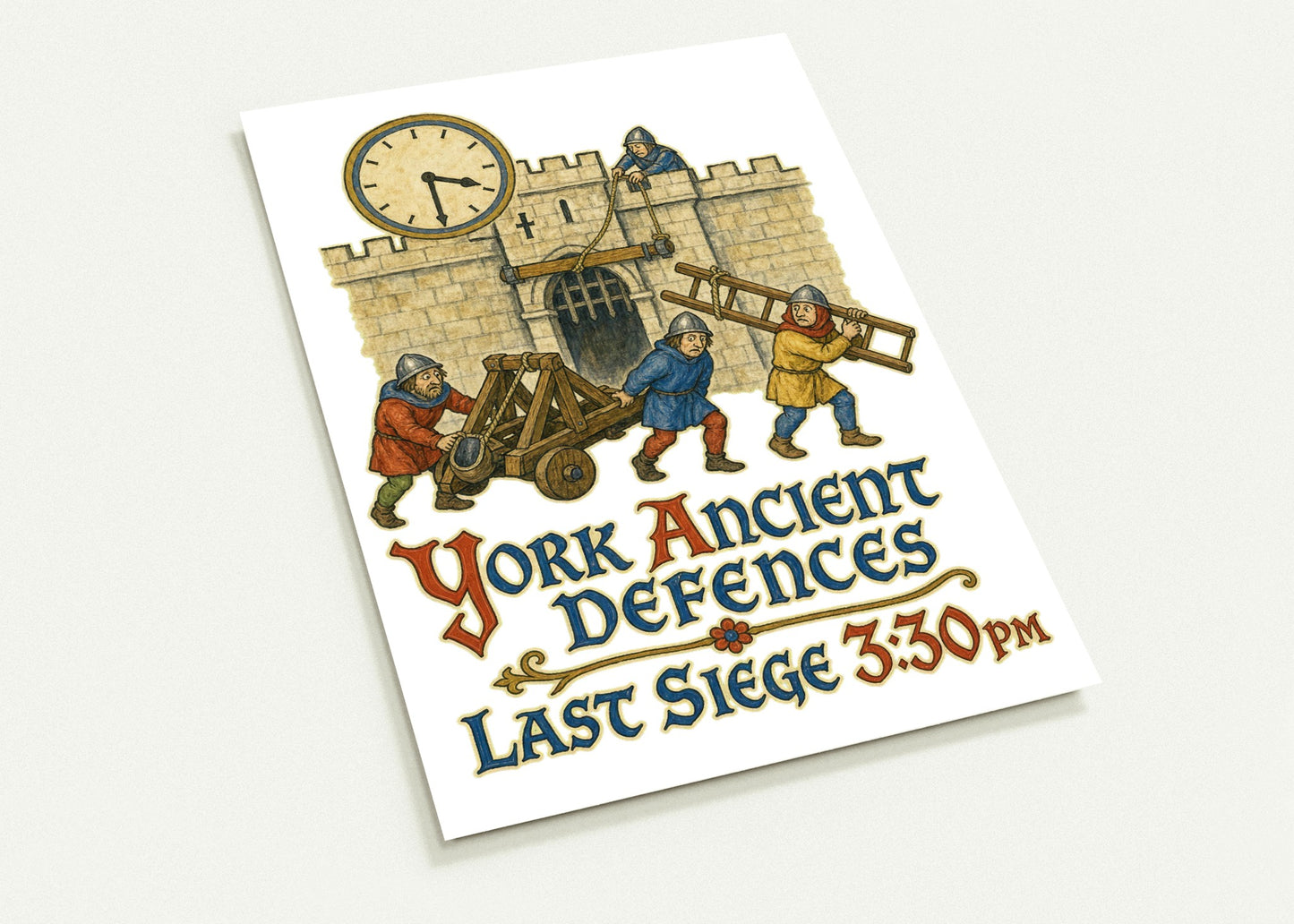 York Ancient Defences – Last Siege 3:30pm Postcard Pack — product view 1