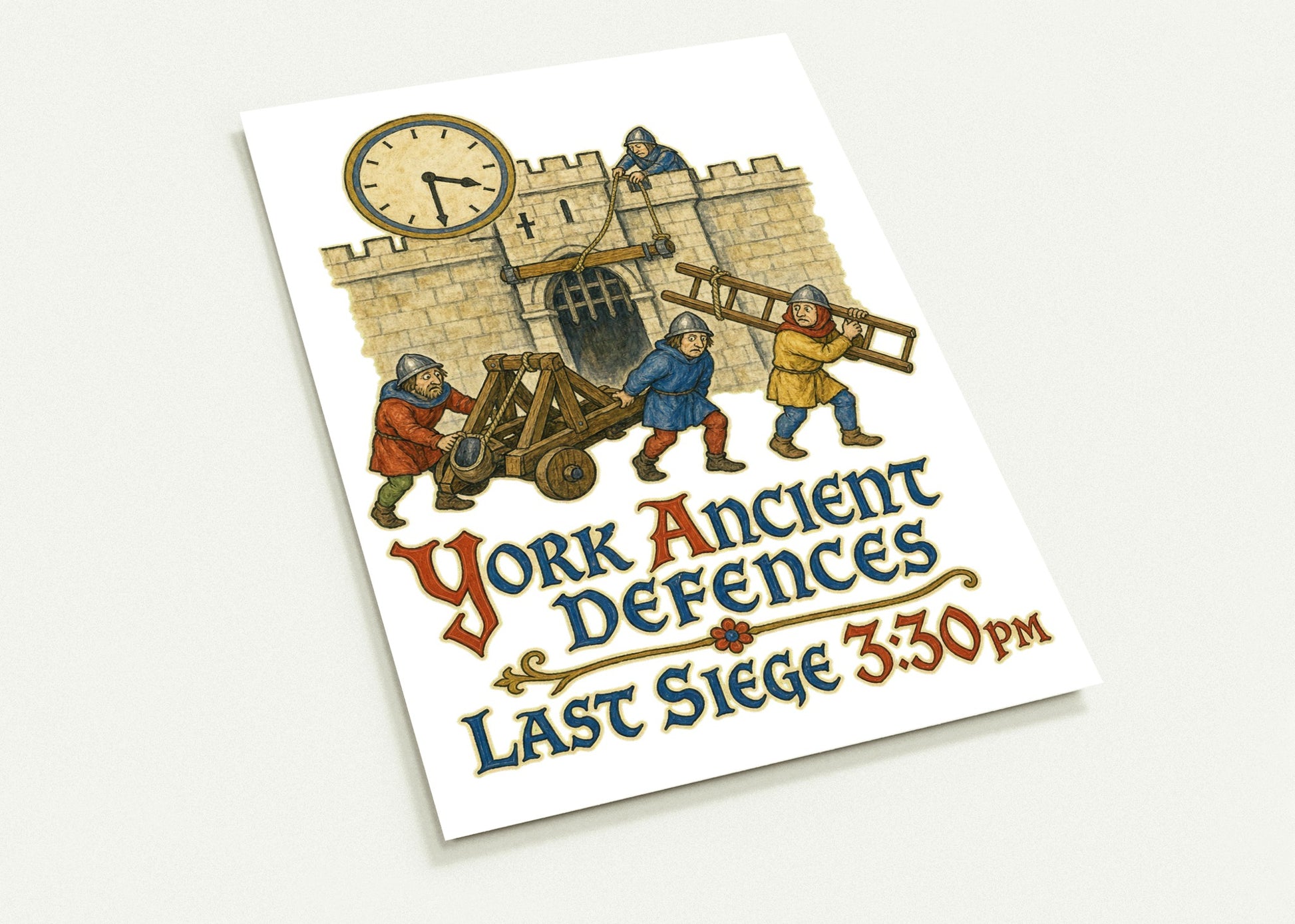 York Ancient Defences – Last Siege 3:30pm Postcard Pack — product view 1