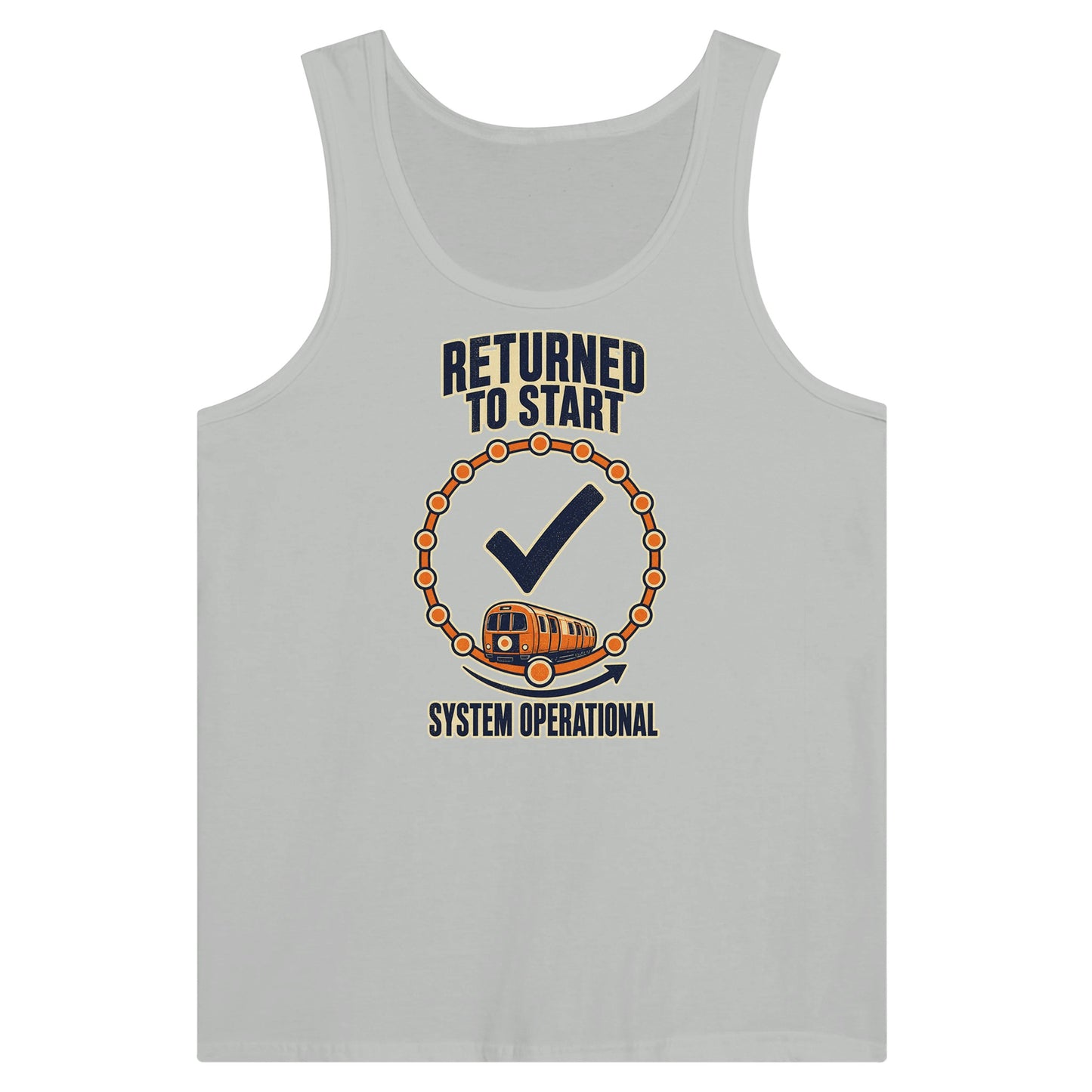 Glasgow Subway: System Operational Premium Unisex Tank Top — product view 5