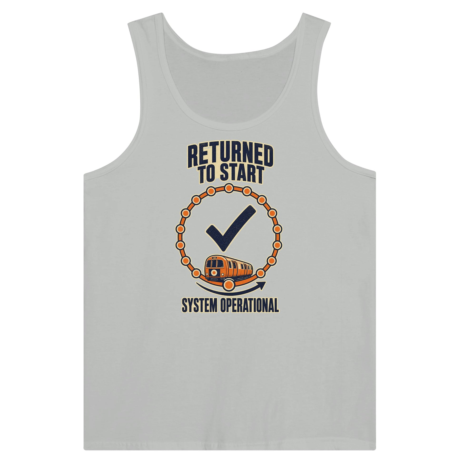 Glasgow Subway: System Operational Premium Unisex Tank Top — product view 5