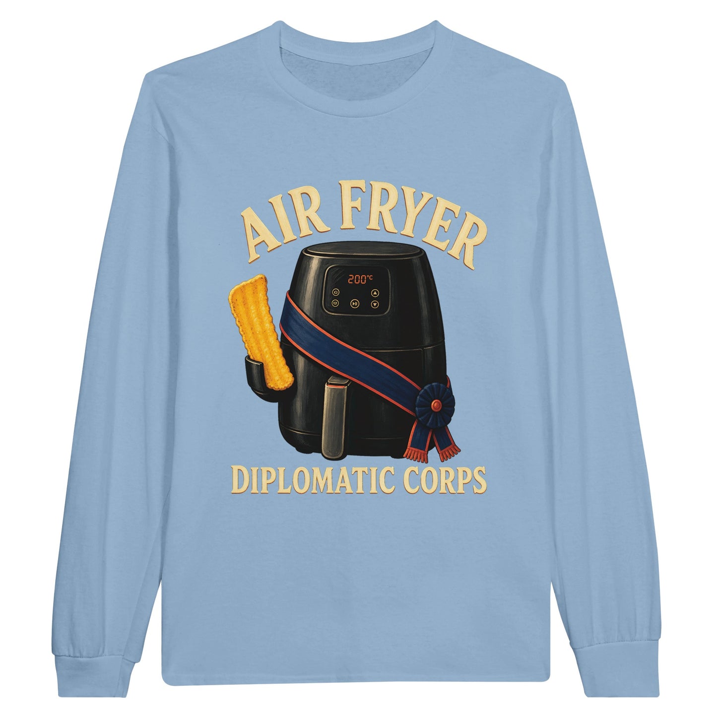 Air Fryer Diplomatic Corps Long-Sleeve T-shirt — product view 8
