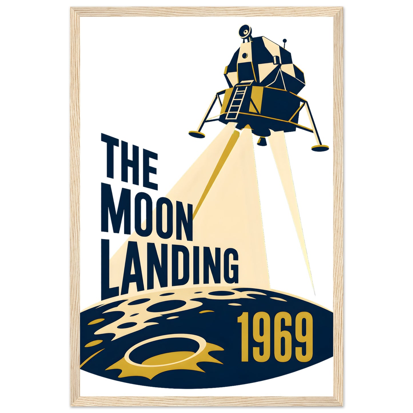 The Moon Landing — 1969 Framed Wall Art — product view 3