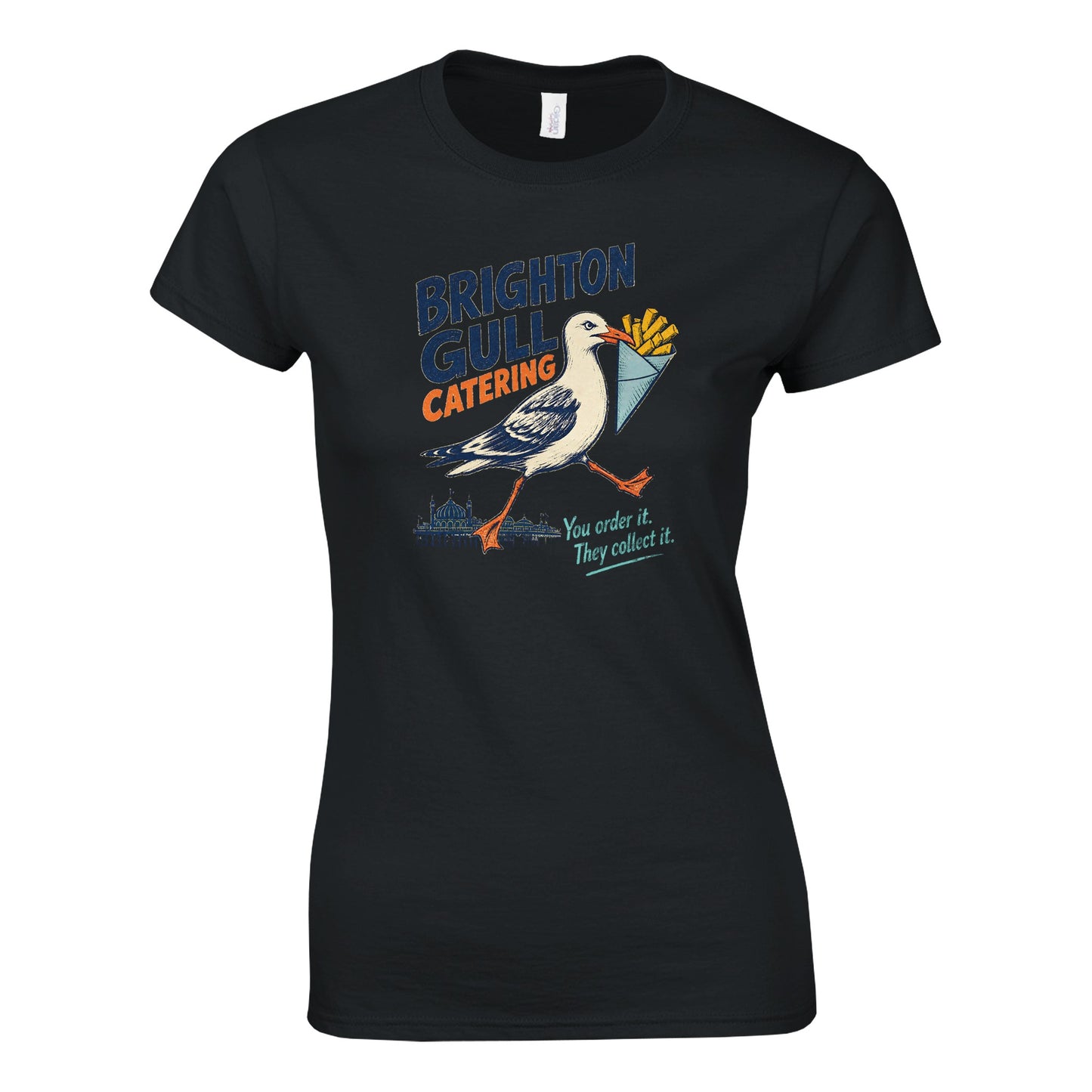 Brighton Gull Catering - You Order It, They Collect It Women's T-shirt — product view 6