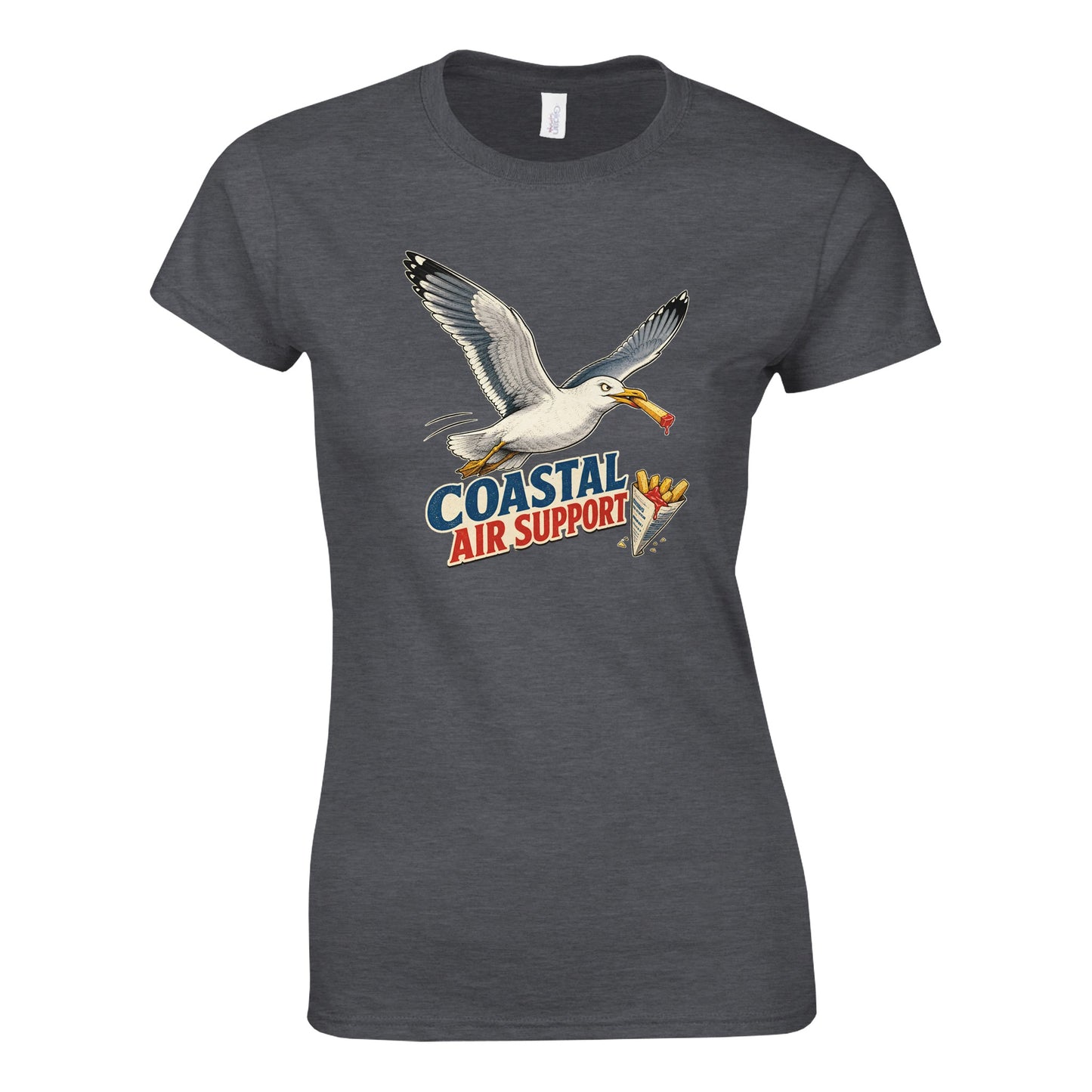 Coastal Air Support Seagull Graphic Women's T-shirt — product view 11