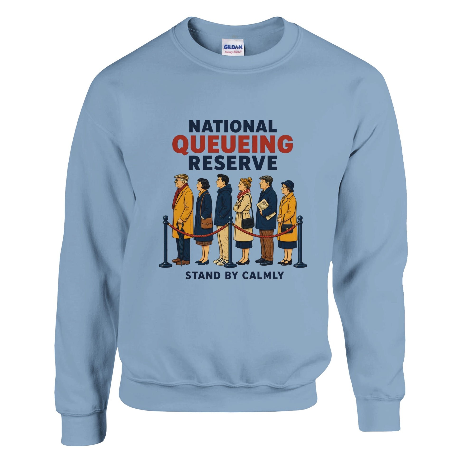 National Queueing Reserve – British Queue Graphic Sweatshirt — product view 10
