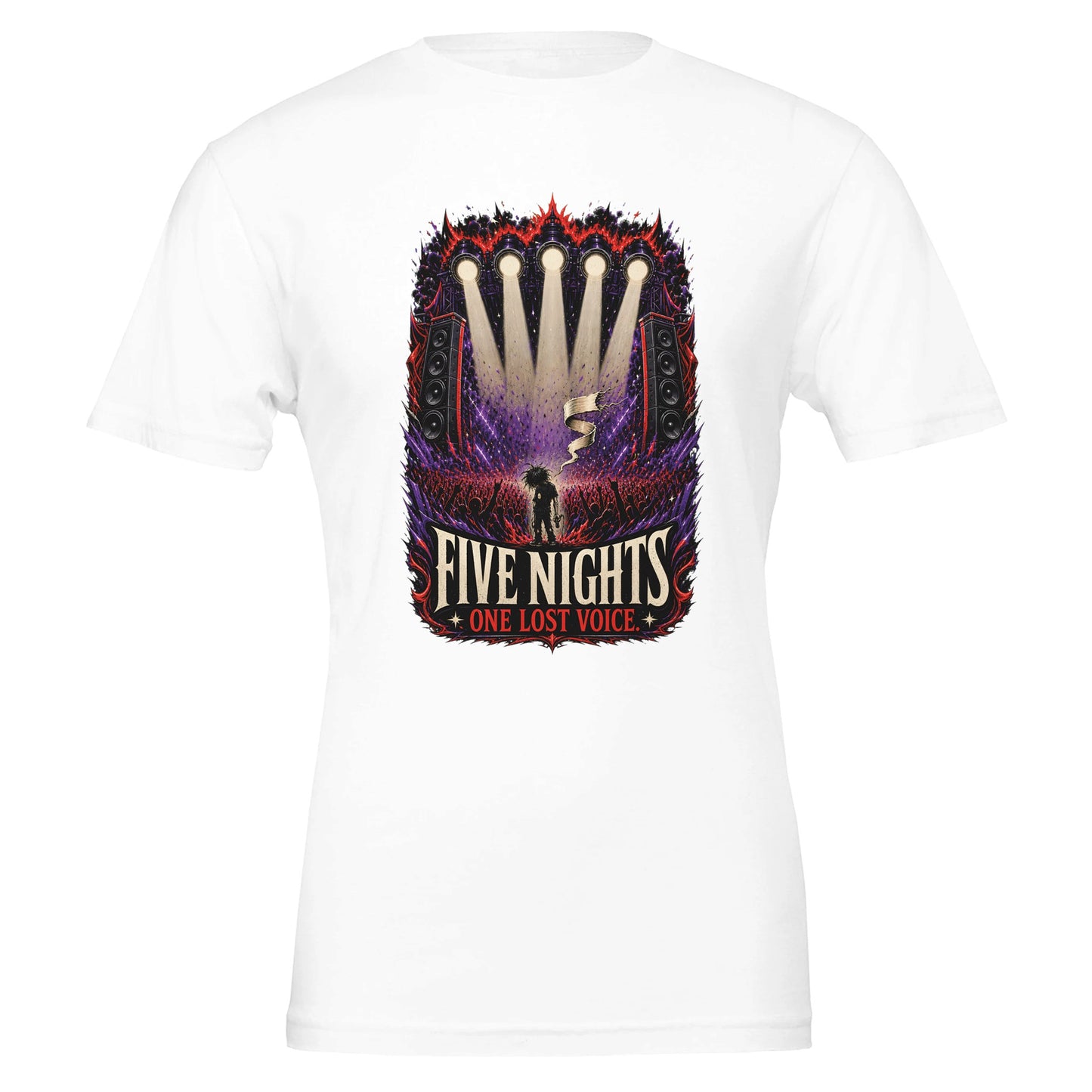 Five Nights, One Lost Voice T-shirt — product view 1