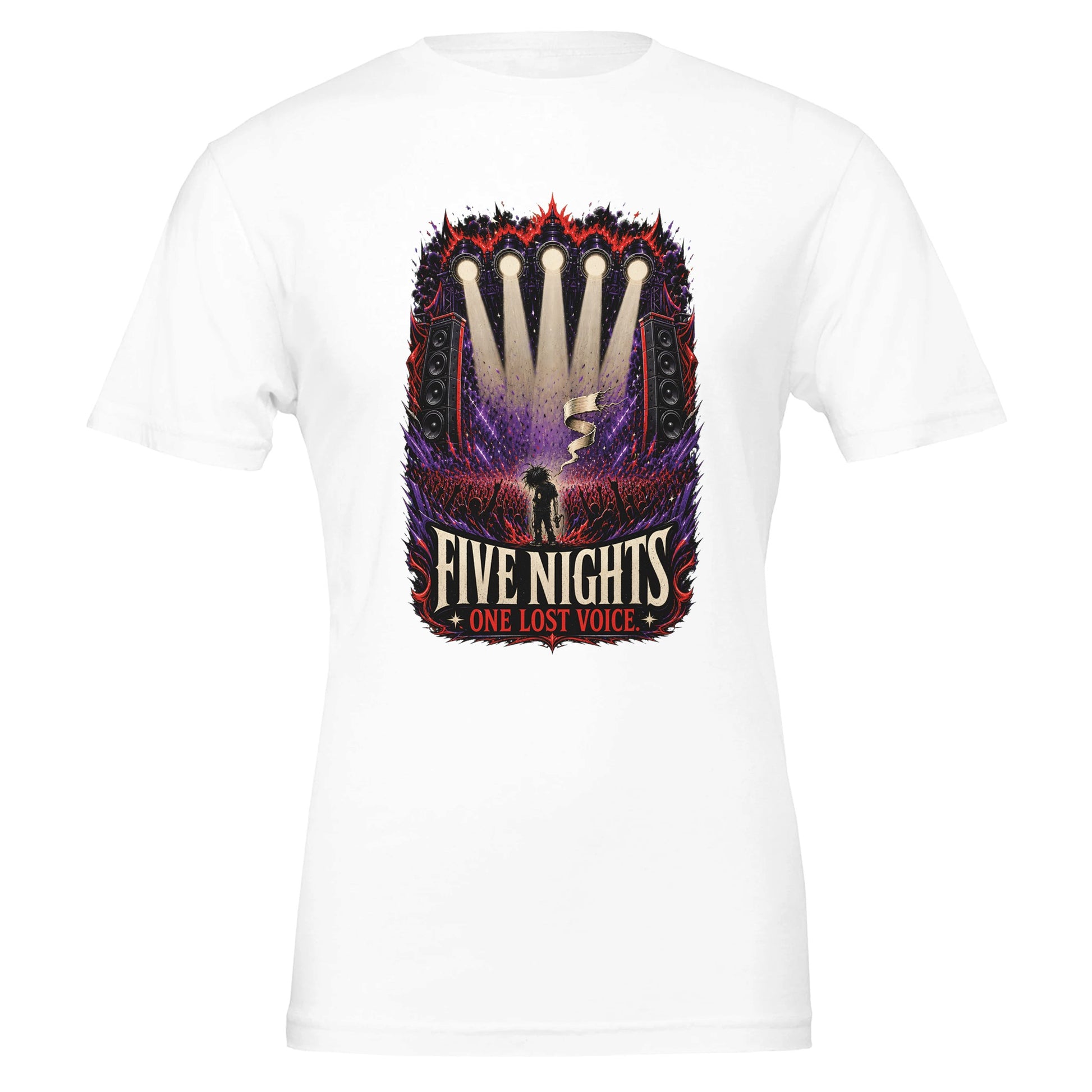 Five Nights, One Lost Voice T-shirt — product view 1
