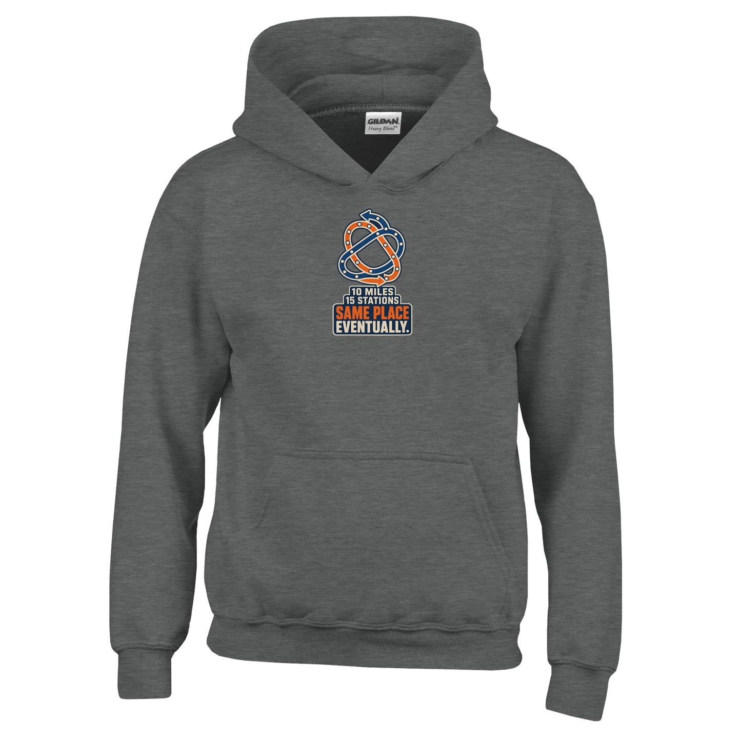 Glasgow Same Place Eventually Kids' Hoodie — product view 2