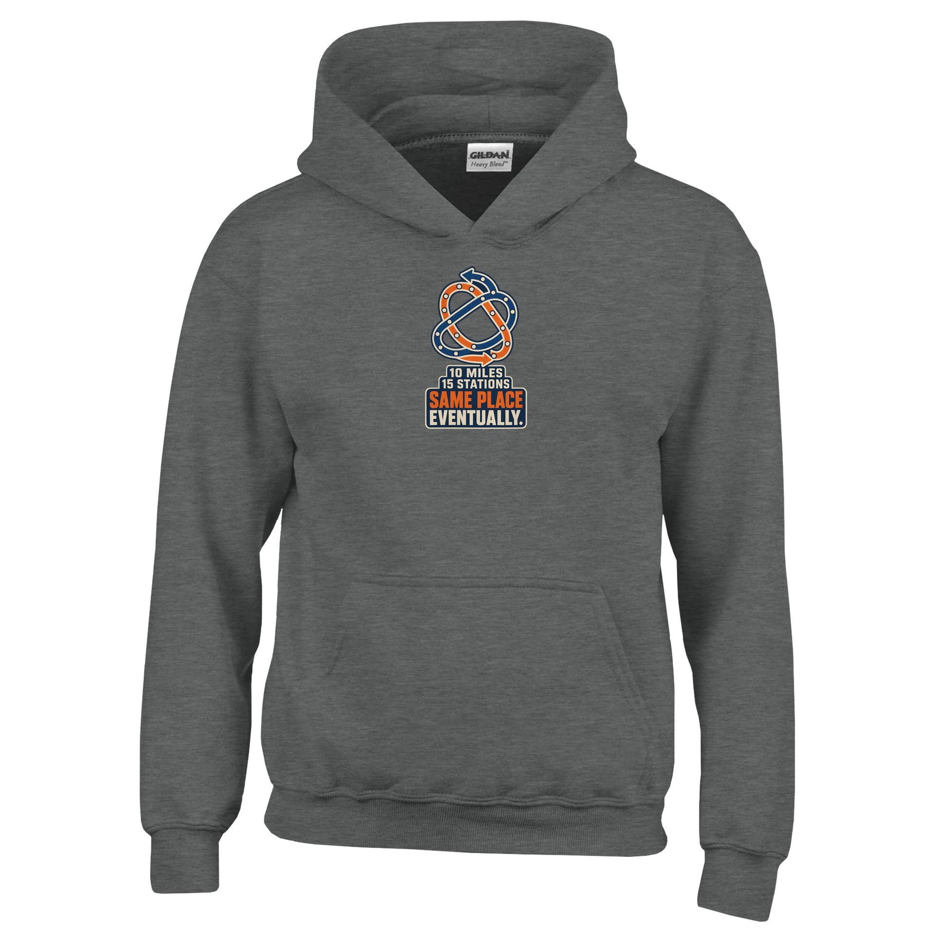 Glasgow Same Place Eventually Kids' Hoodie — product view 2