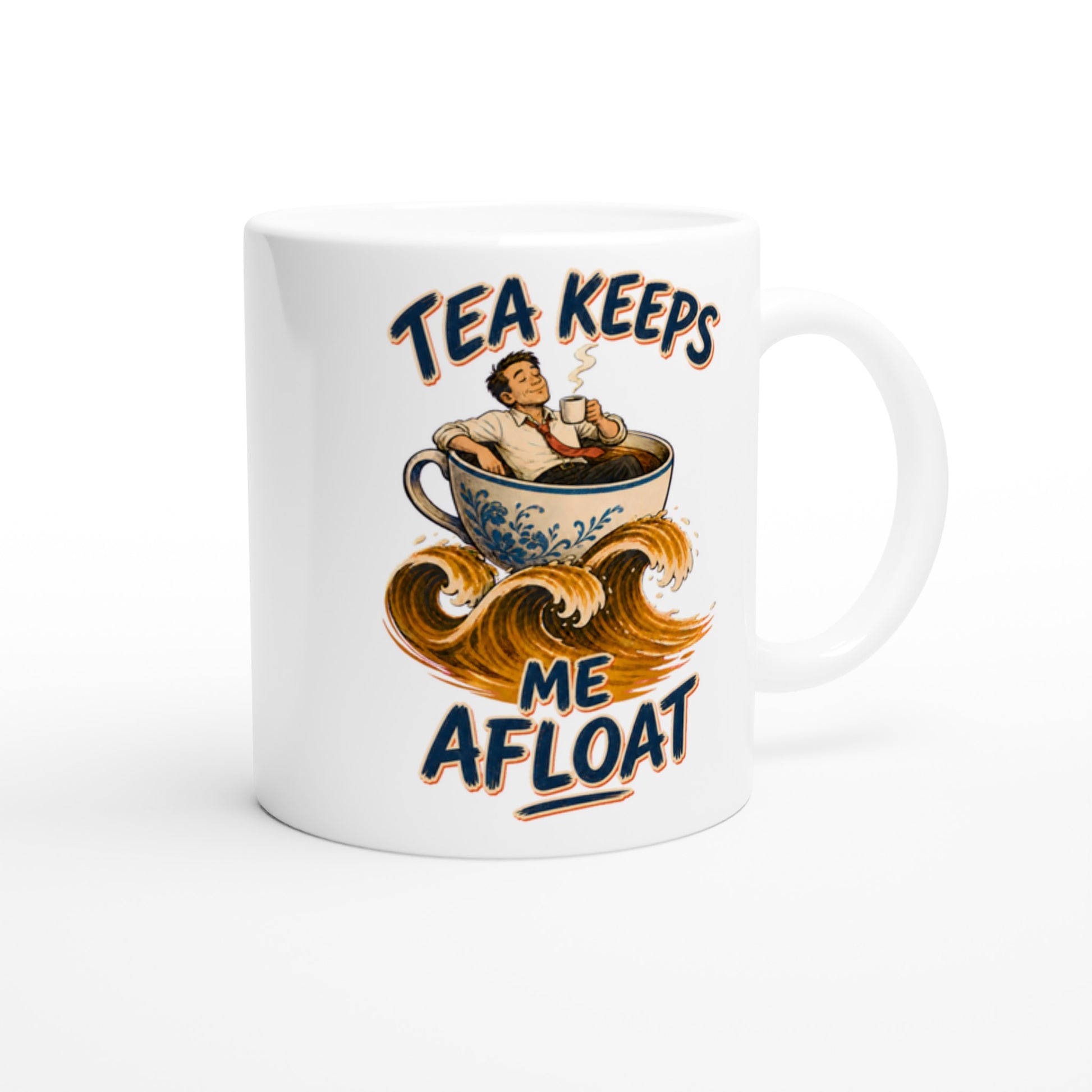 Tea Keeps Me Afloat Mug — product view 2
