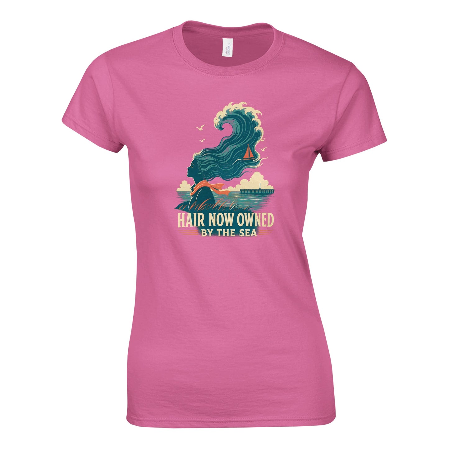 Hair Now Owned by the Sea Women's T-shirt — product view 4