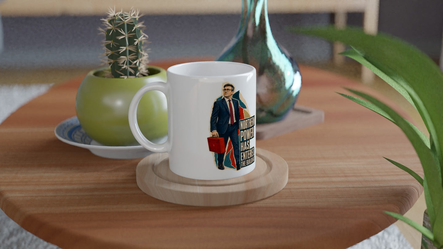 Northern Power Has Entered the Building Tote Bag Mug — product view 3