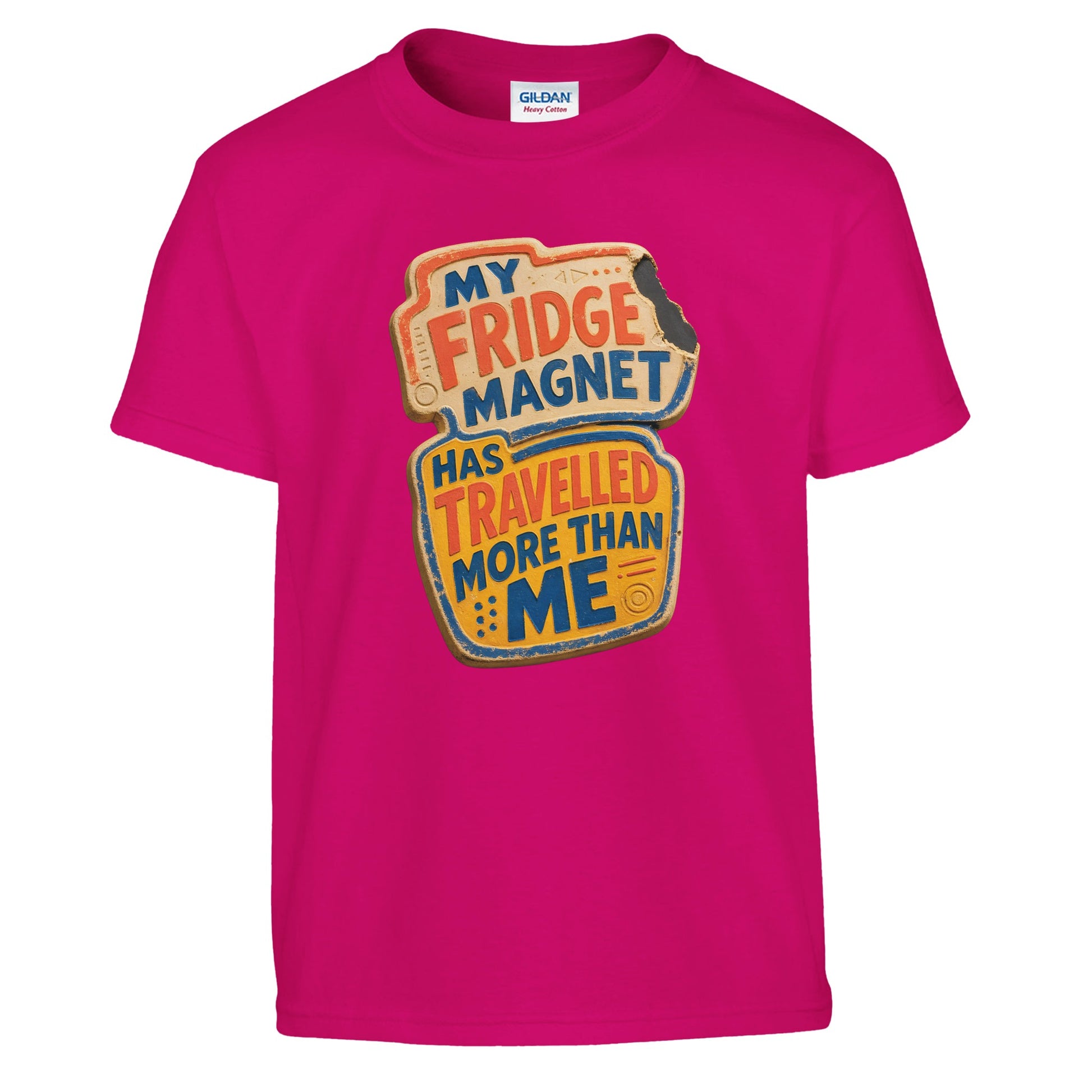 My Fridge Magnet Has Travelled More Than Me Kids' T-shirt — product view 11