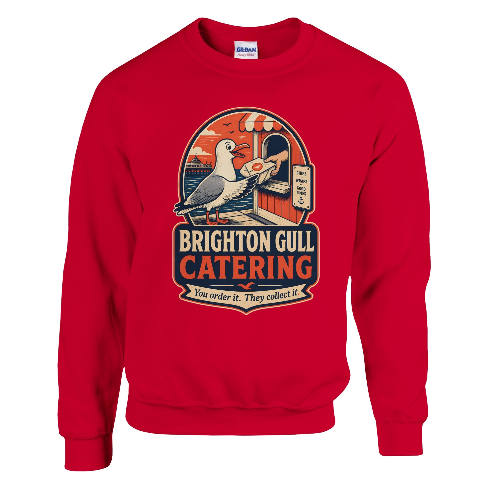 Brighton Gull Catering — Illustrated Sweatshirt — product view 3