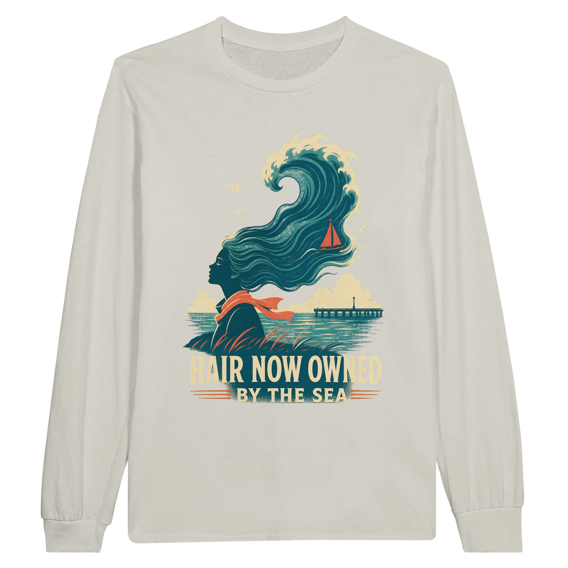Hair Now Owned by the Sea Long-Sleeve T-shirt — product view 14