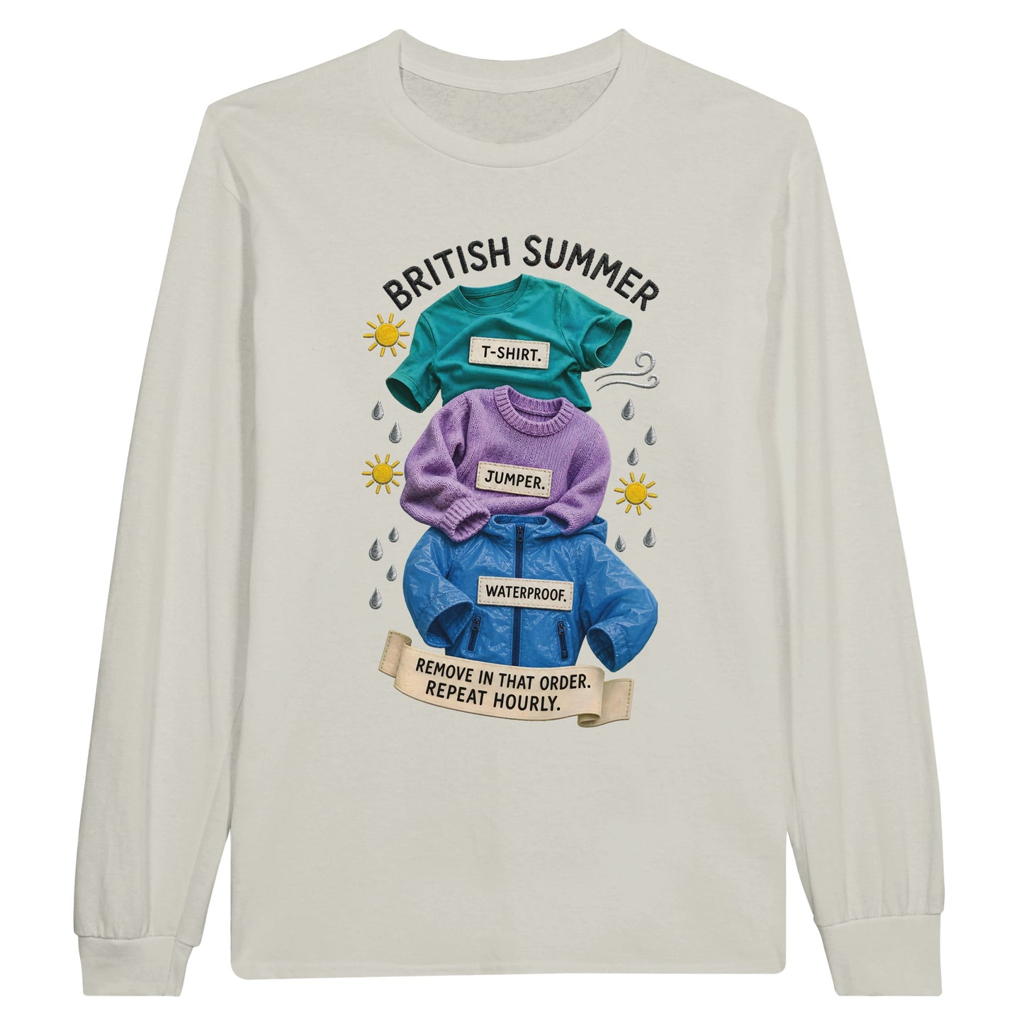 British Summer: Repeat Layers Hourly Long-Sleeve T-shirt — product view 14