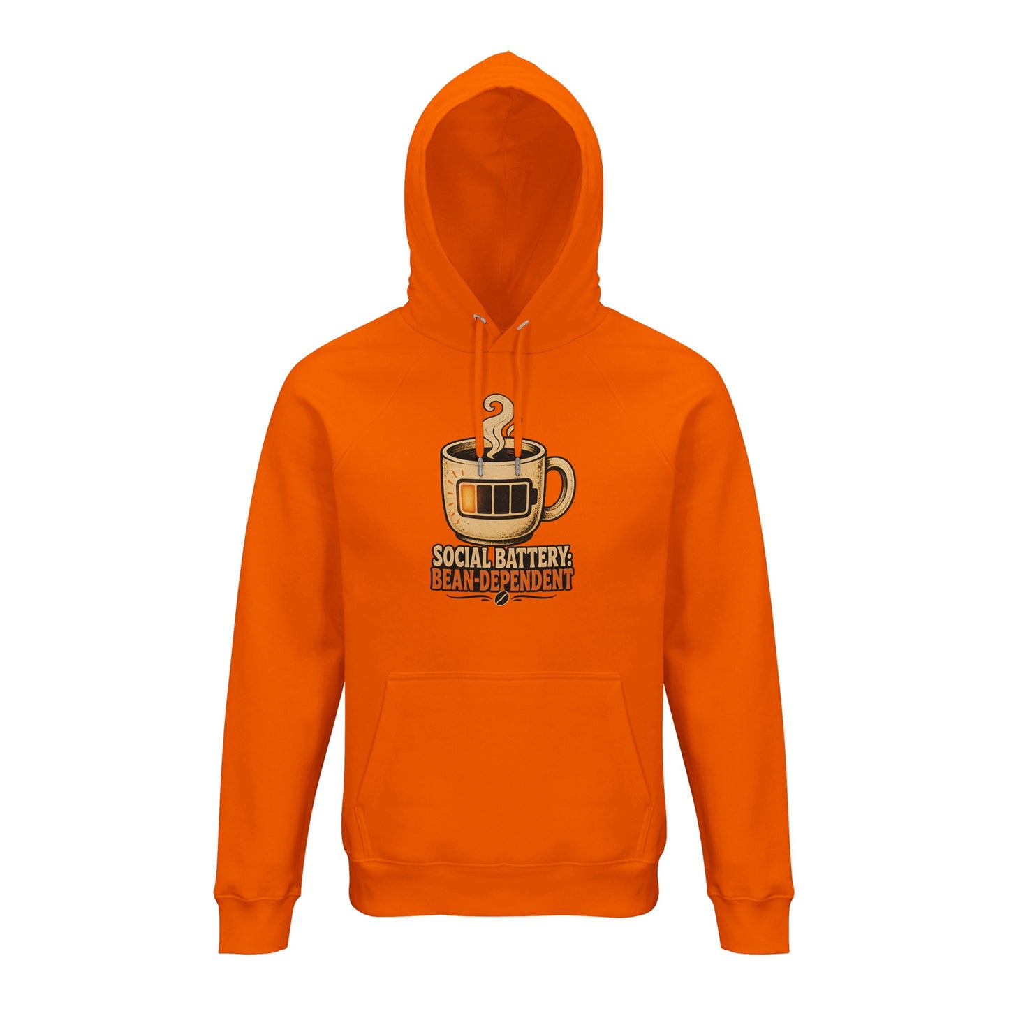 Social Battery: Bean-Dependent Graphic Hoodie — product view 2