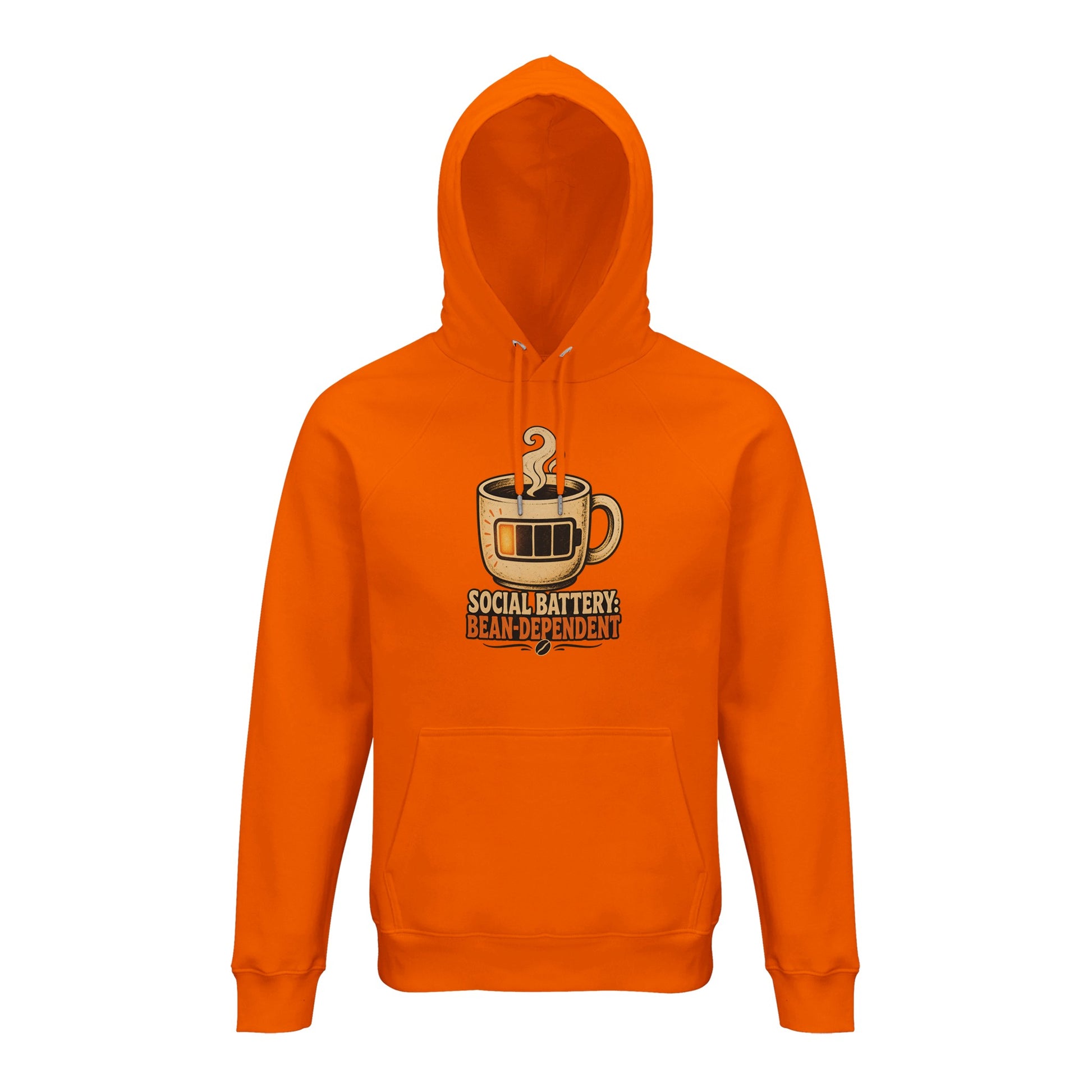 Social Battery: Bean-Dependent Graphic Hoodie — product view 2