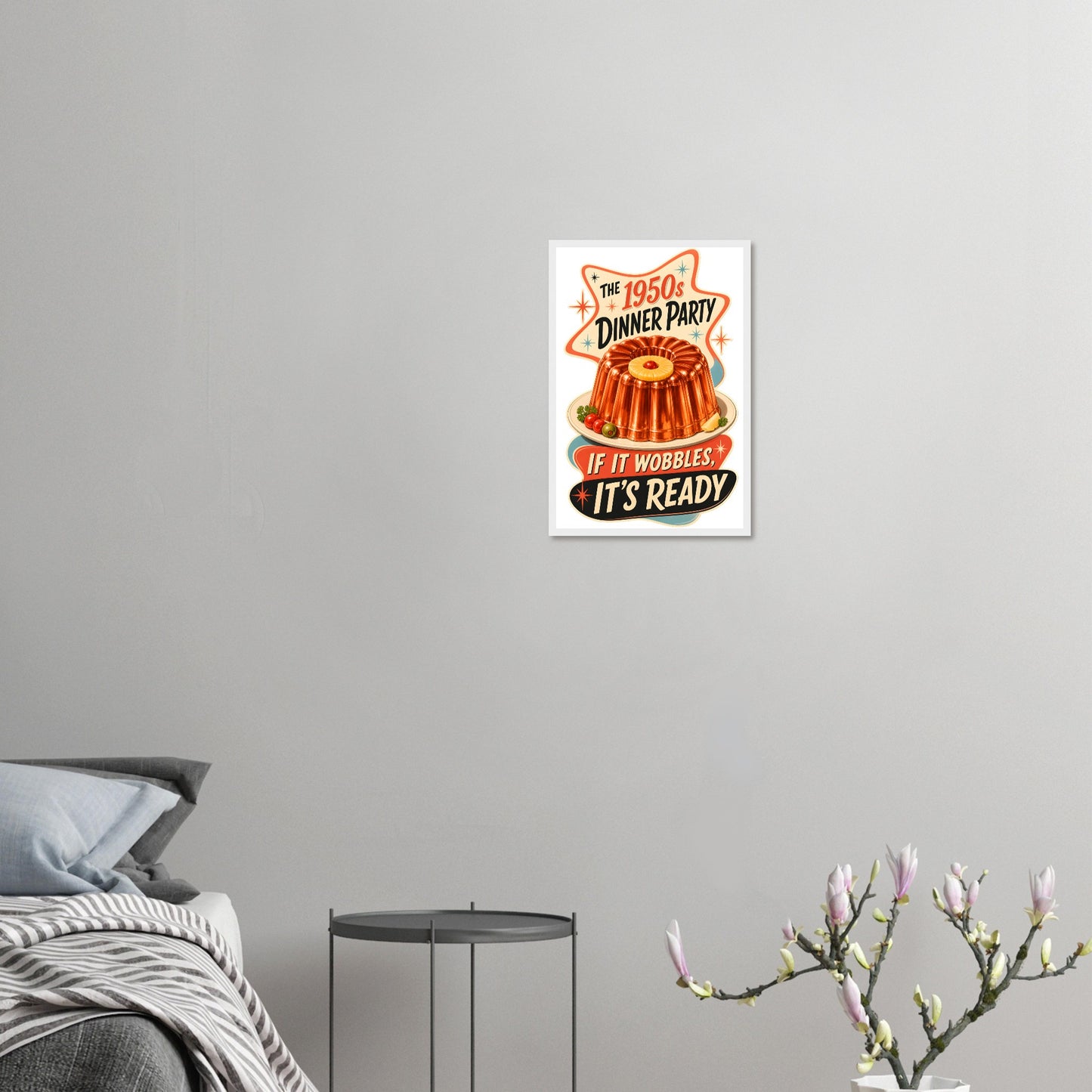The 1950s Dinner Party — If It Wobbles, It's Ready Framed Wall Art — product view 10