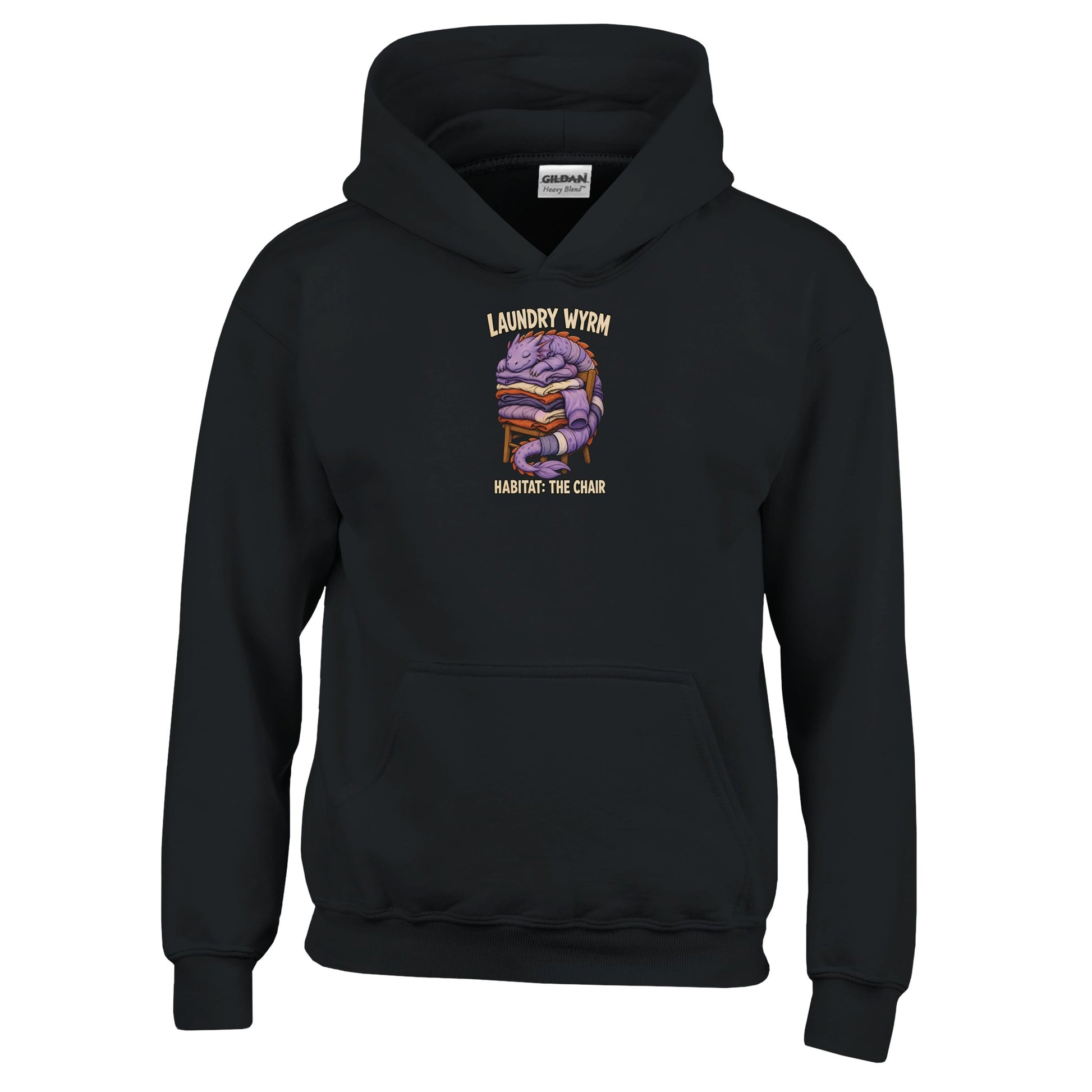 Laundry Wyrm – Habitat: The Chair Kids' Hoodie — product view 3