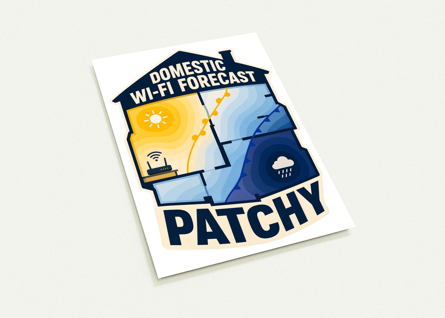 Domestic Wi-Fi Forecast Patchy Postcard Pack — product view 3