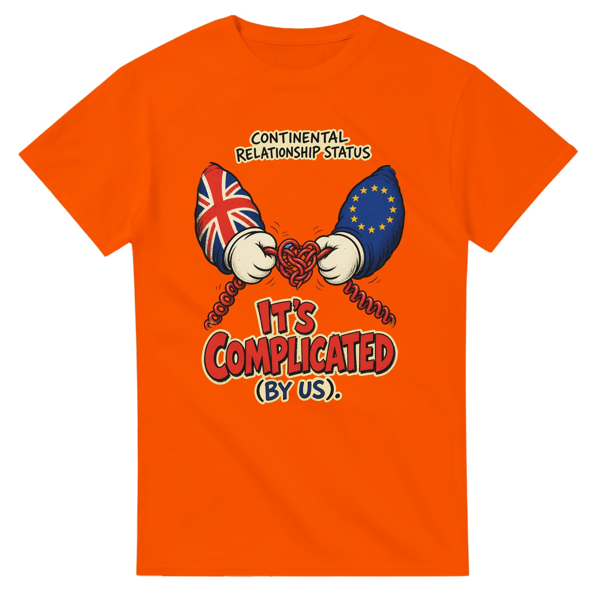 It's Complicated (By Us) UK–EU 1990s Cartoon T-shirt — product view 7